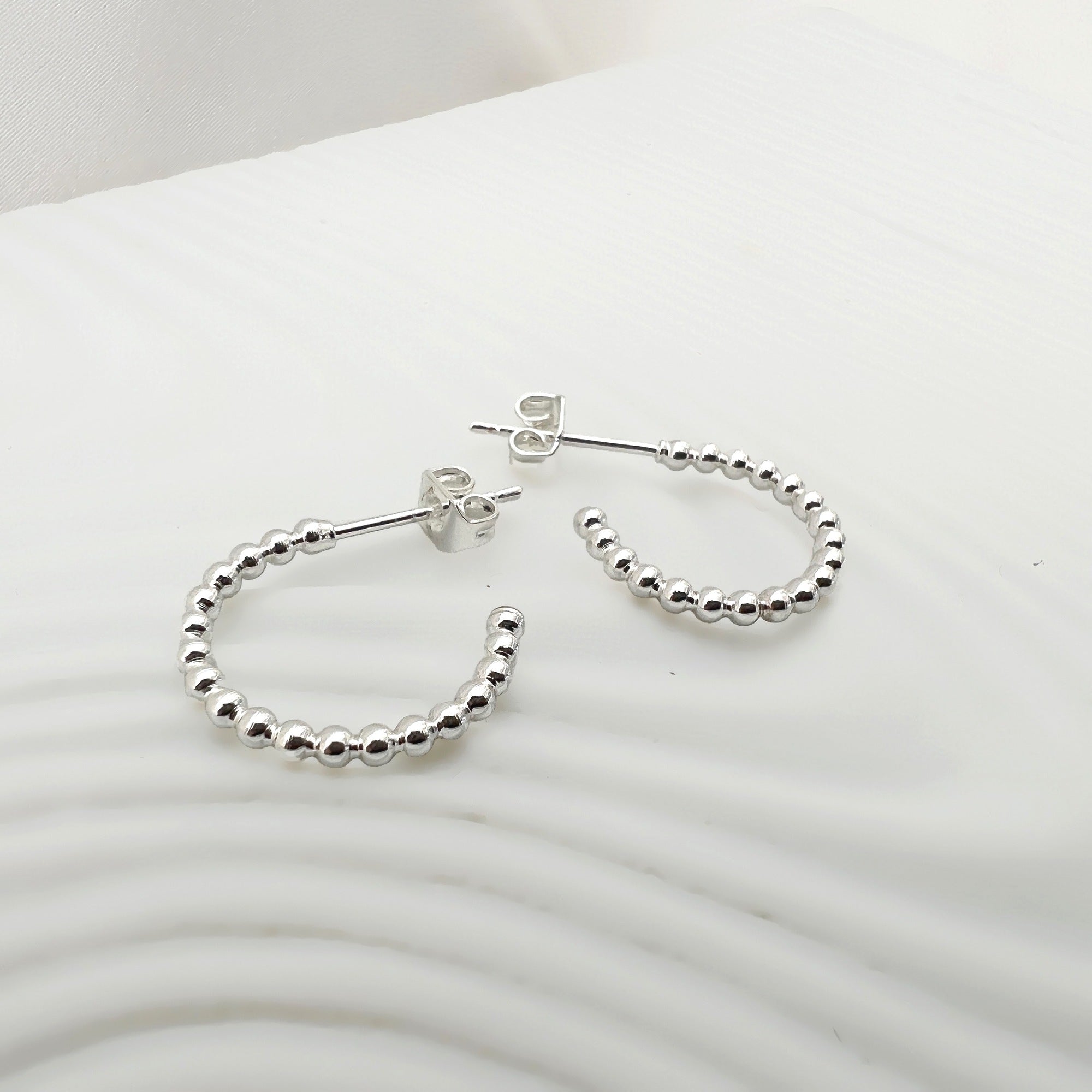 London Earrings Small - Silver plated