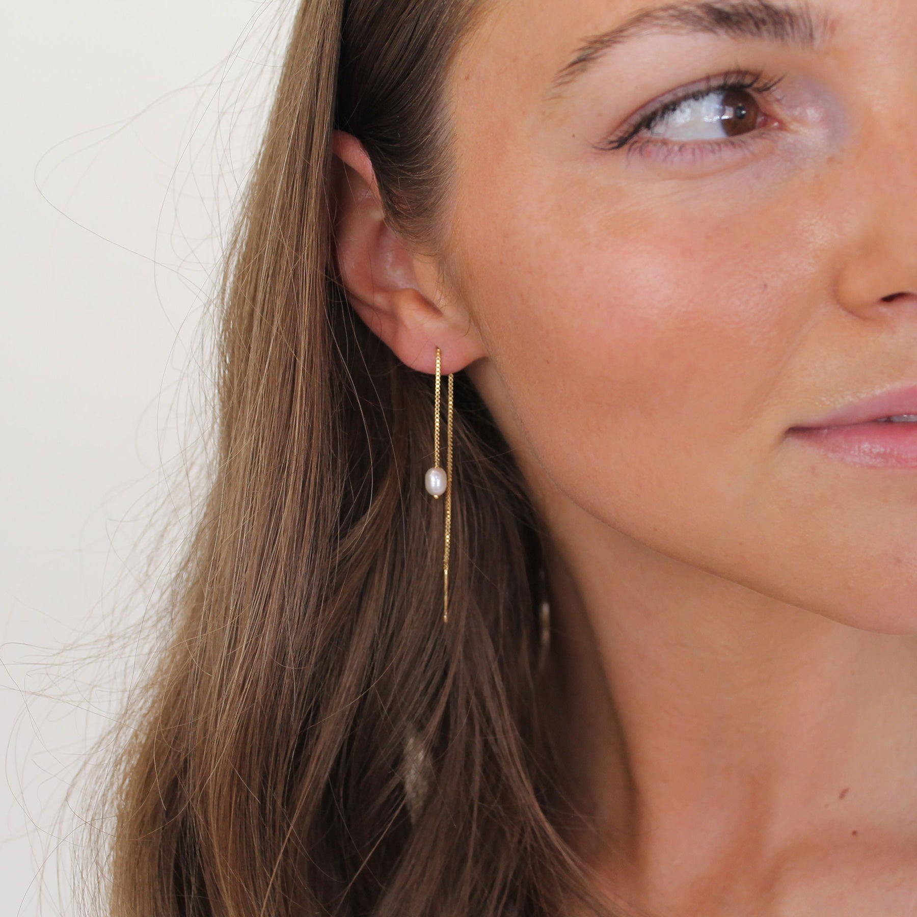 Gaia Chain Earrings - 18 carat gold plated