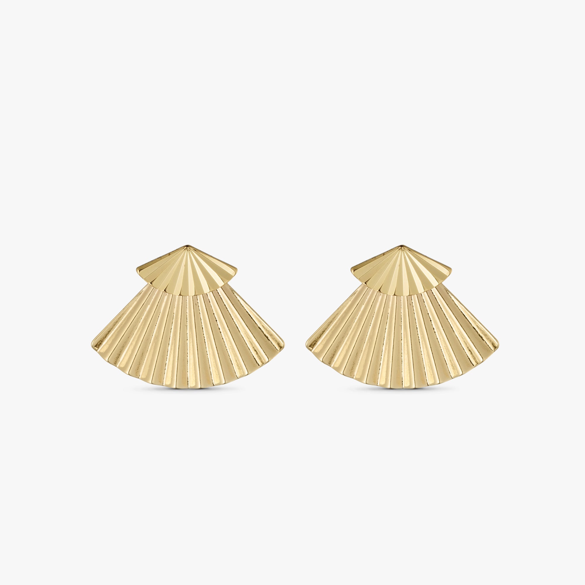 Luna Double Earrings - 18 carat gold plated