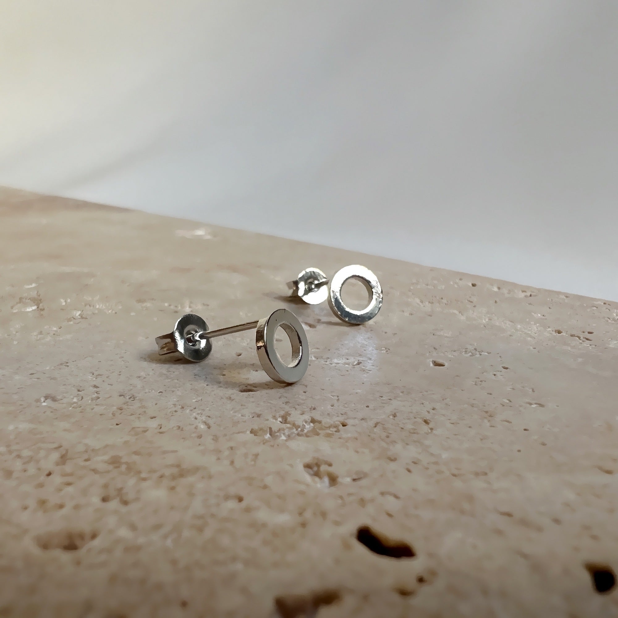 Ellen Studs Earrings - Silver Plated