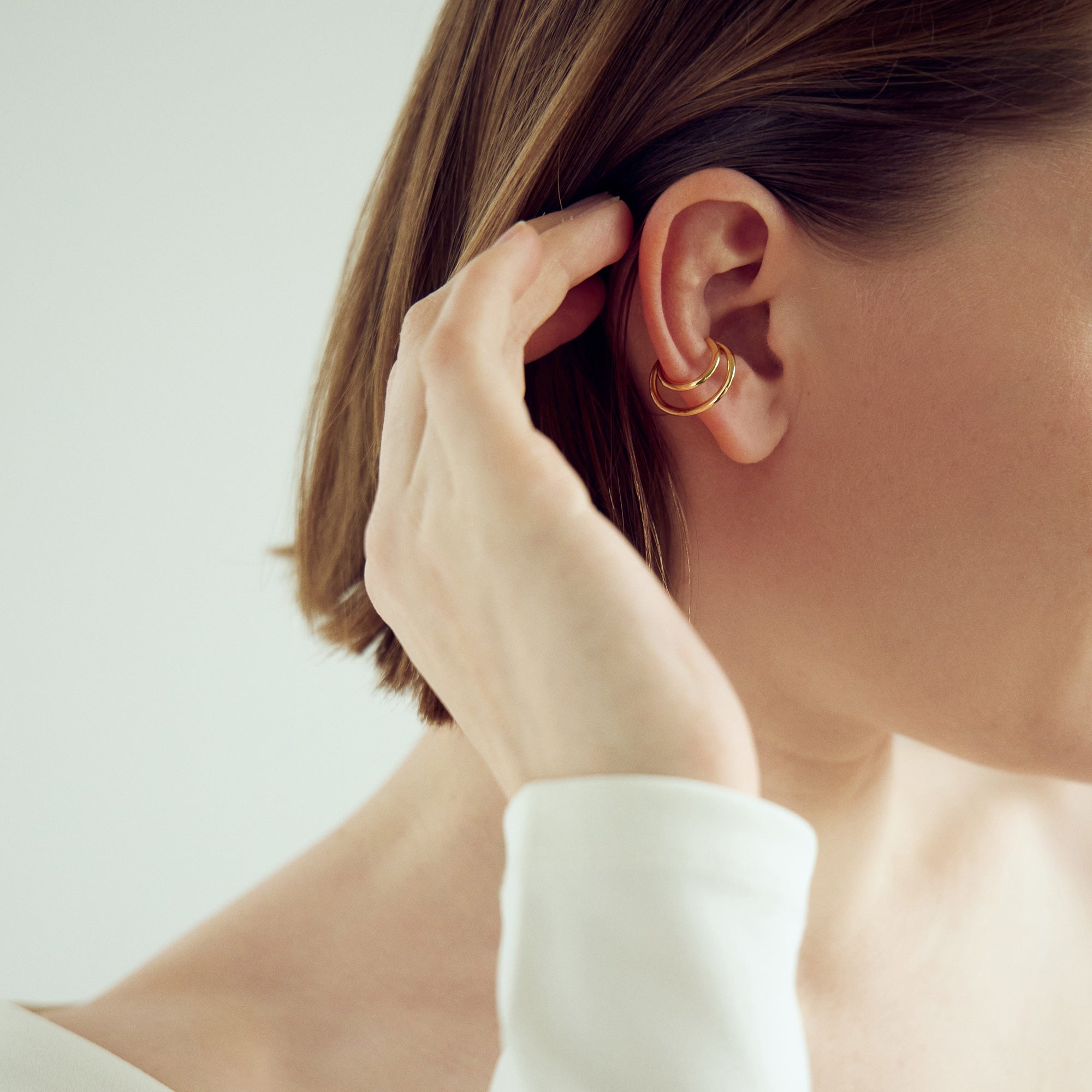 Yoko Earcuff - 18 carat gold plated