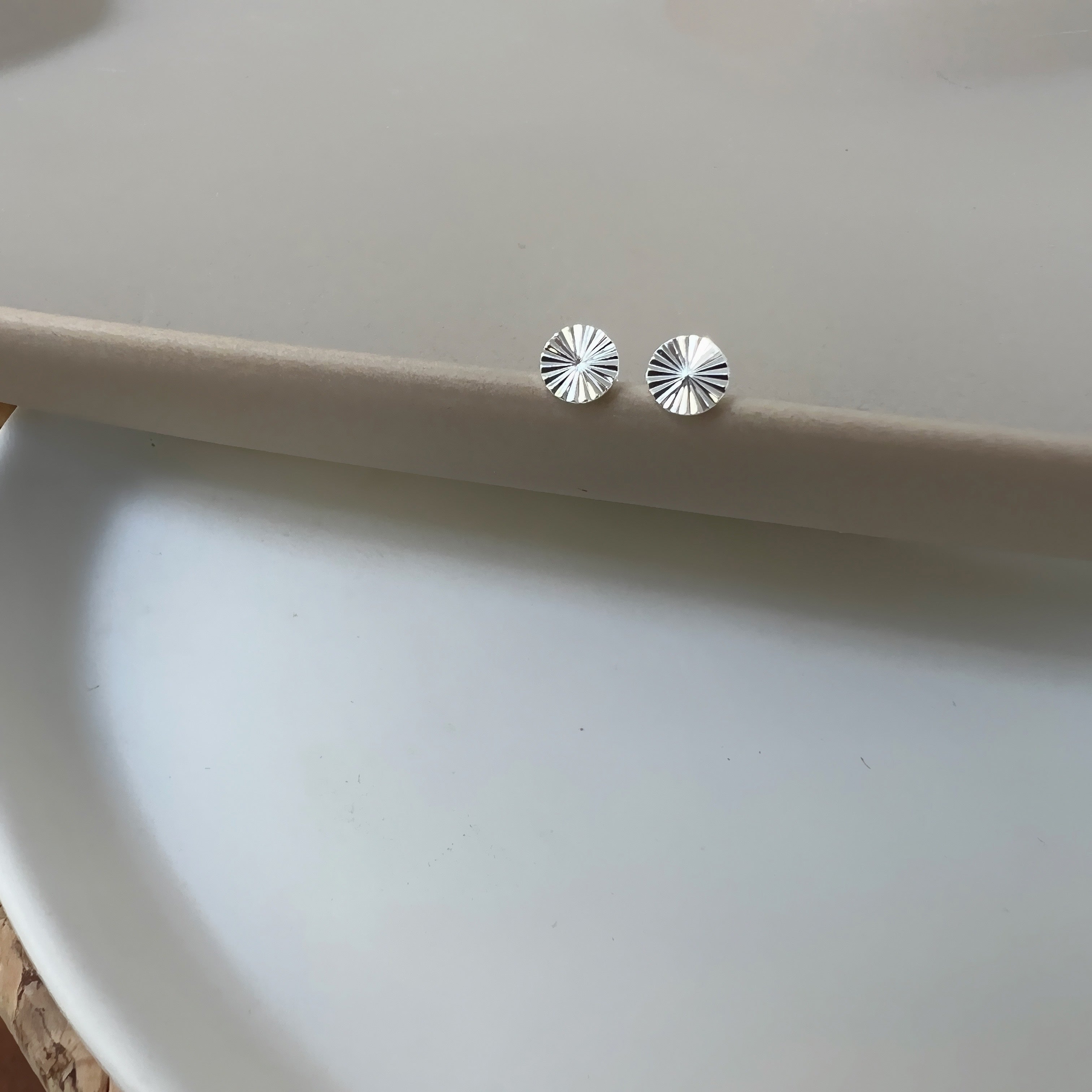 Scarlett Stud Earrings Small - Silver Plated