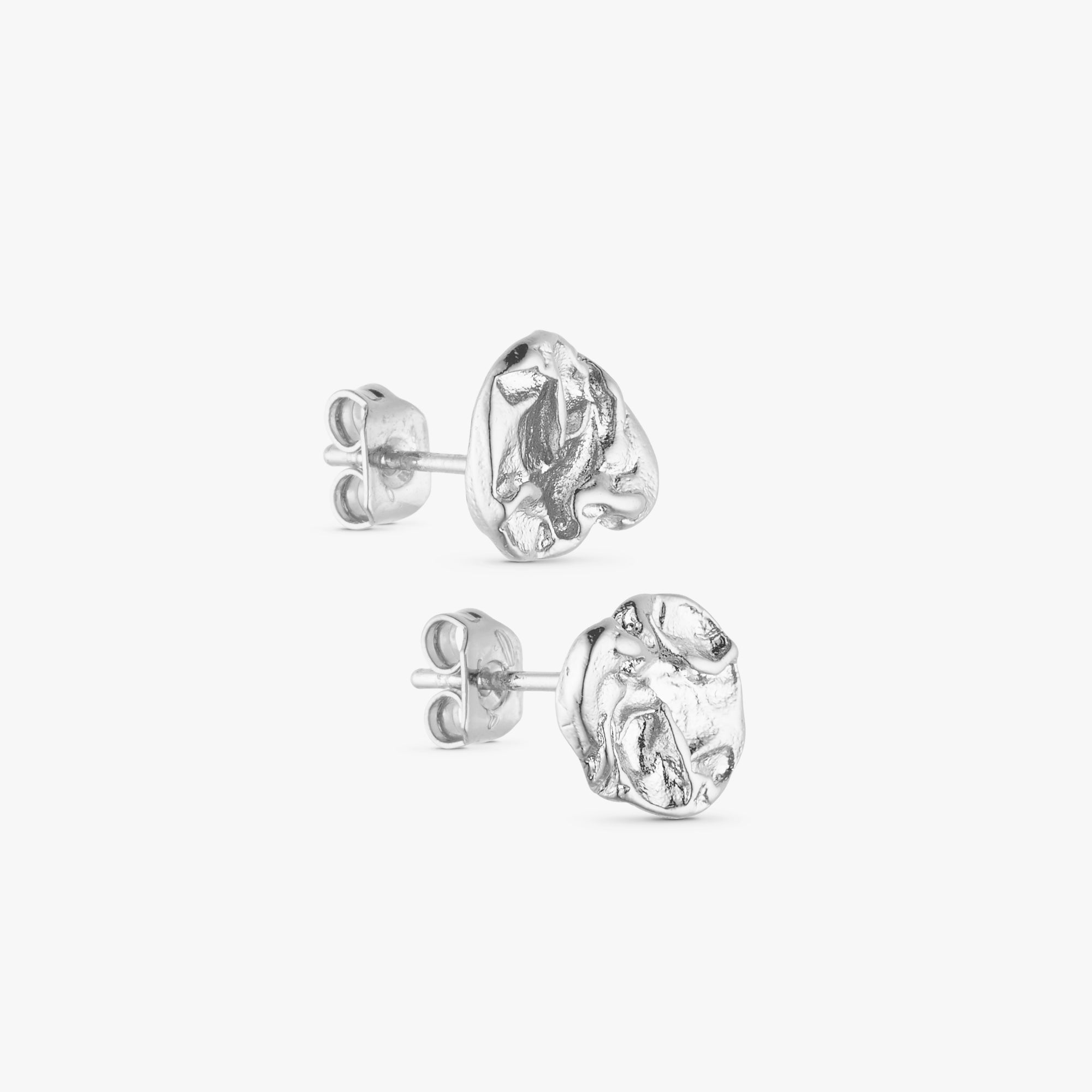 Noelle Stud Earrings - Silver Plated