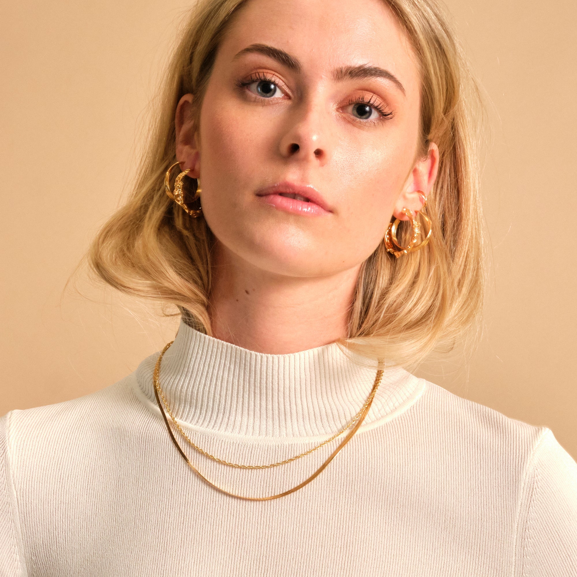 Marie Necklace - 18 carat gold plated