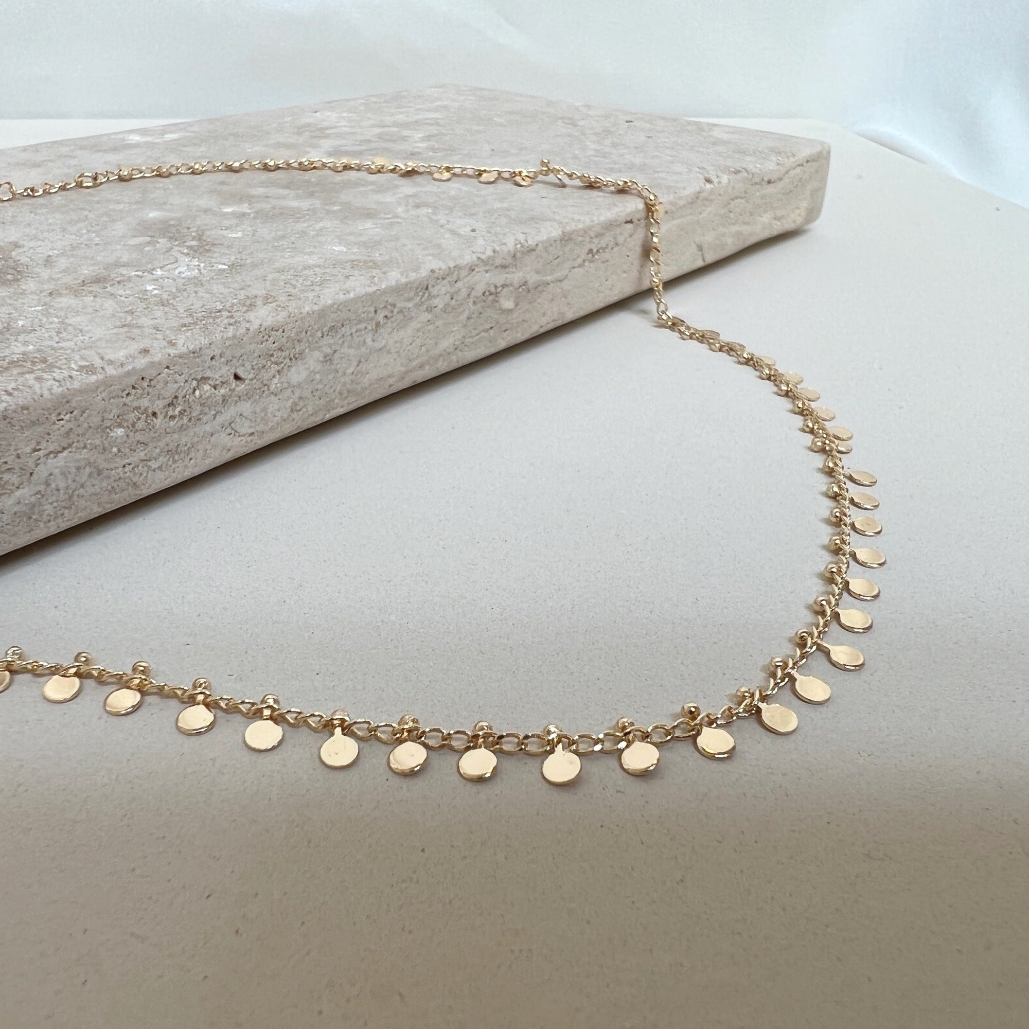 Ave Necklace - 18 carat gold plated