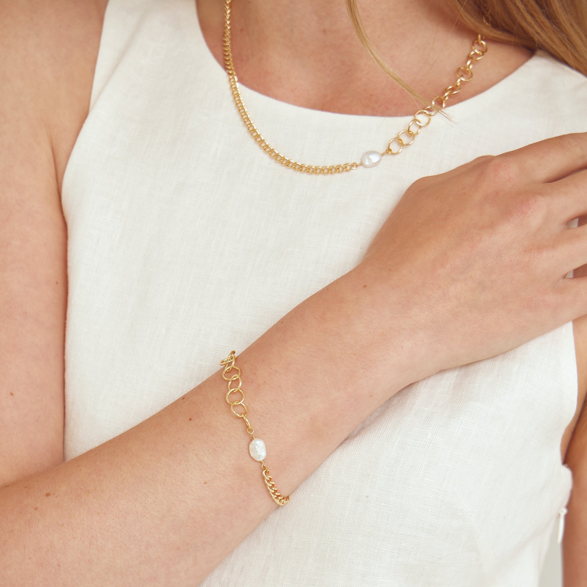 Sally Bracelet - 18 carat gold plated