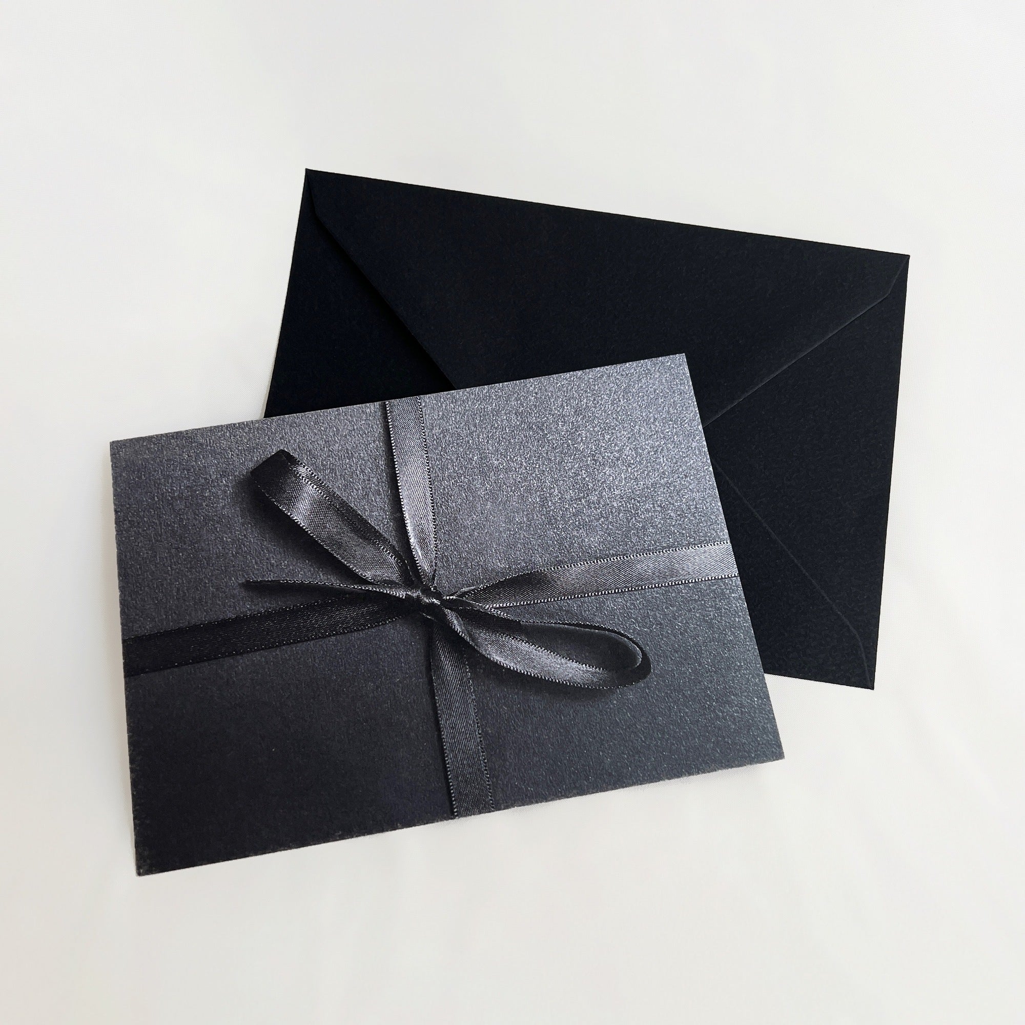 Greeting card with envelope - Black