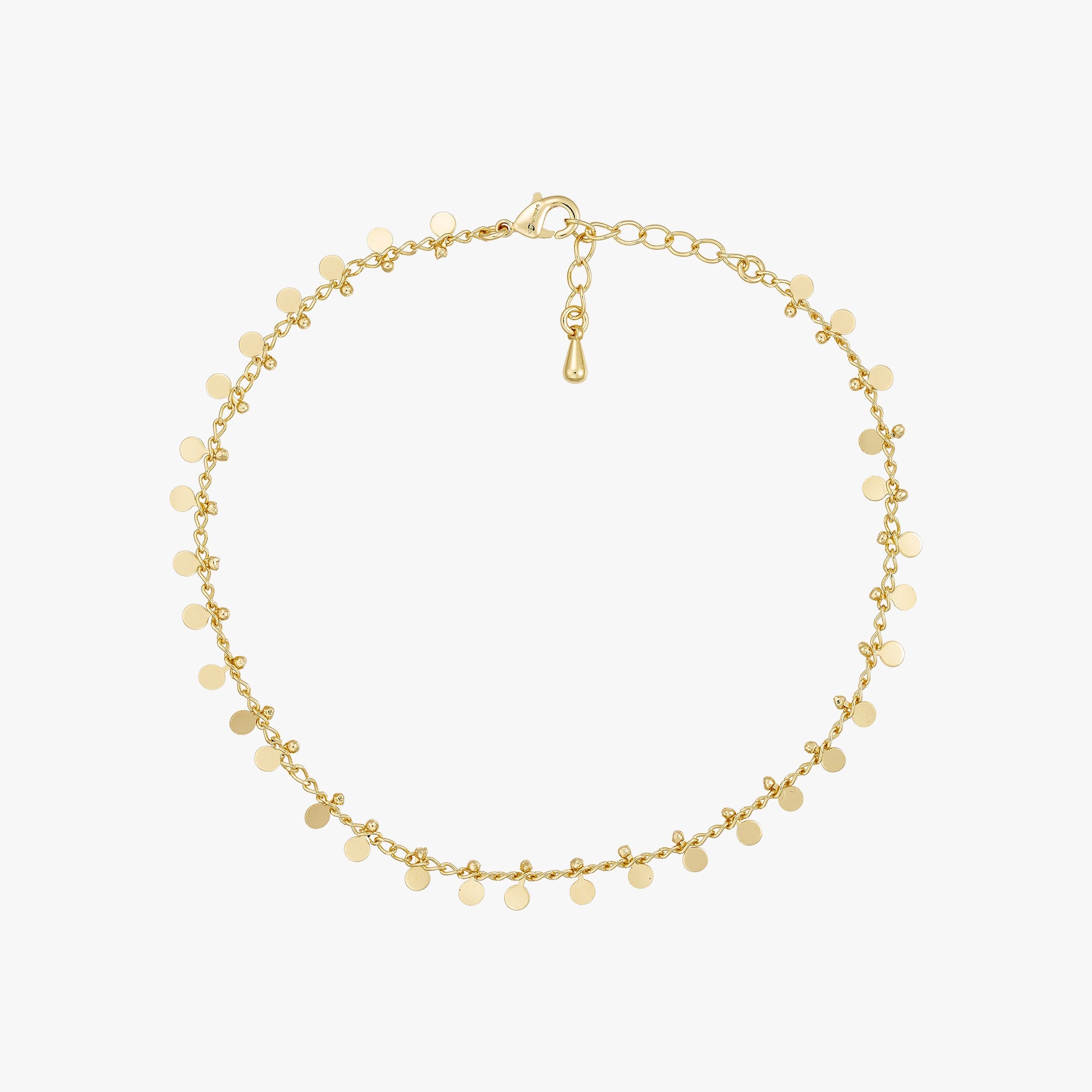 Ave Anklet - 18 carat gold plated