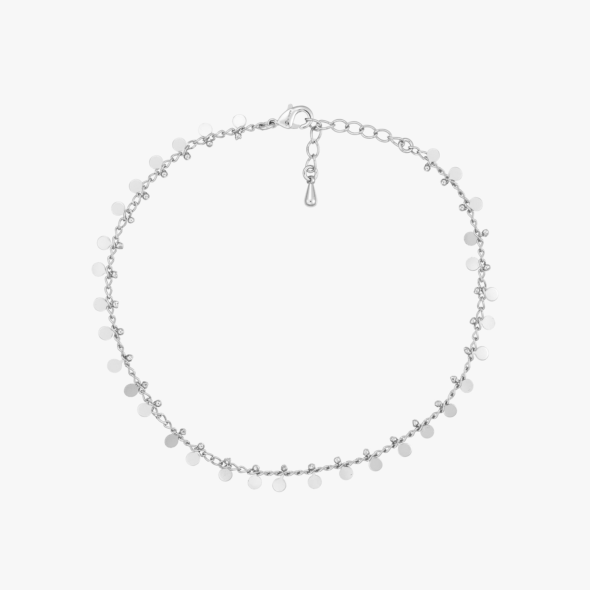 Ave Anklet - Silver Plated