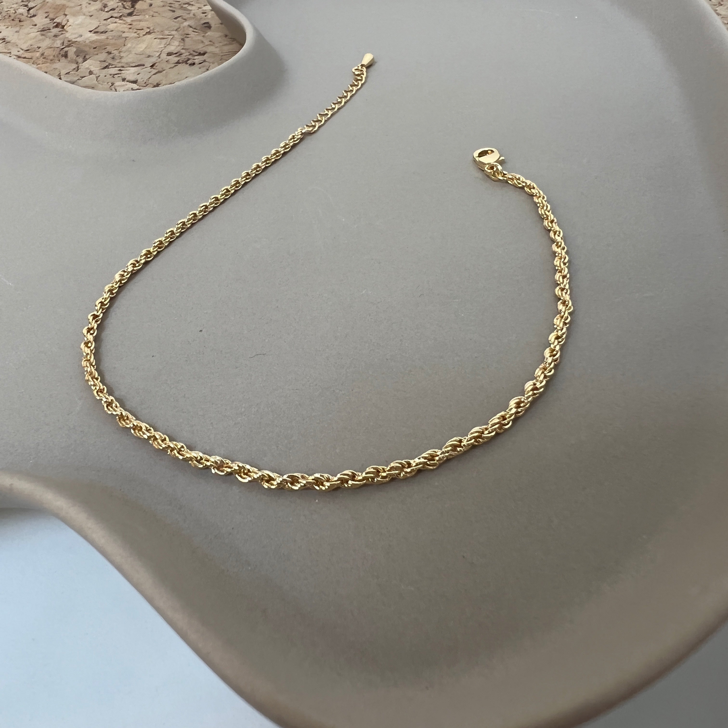 Marie Anklet - 18 carat gold plated