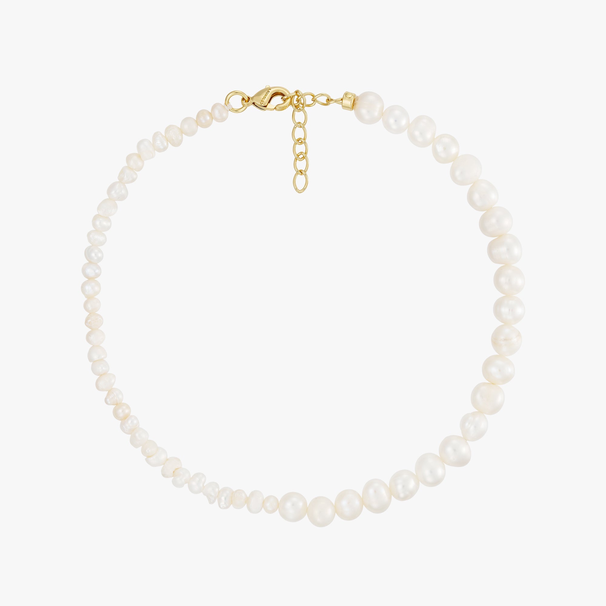 Vega Pearl Anklet - 18 carat gold plated