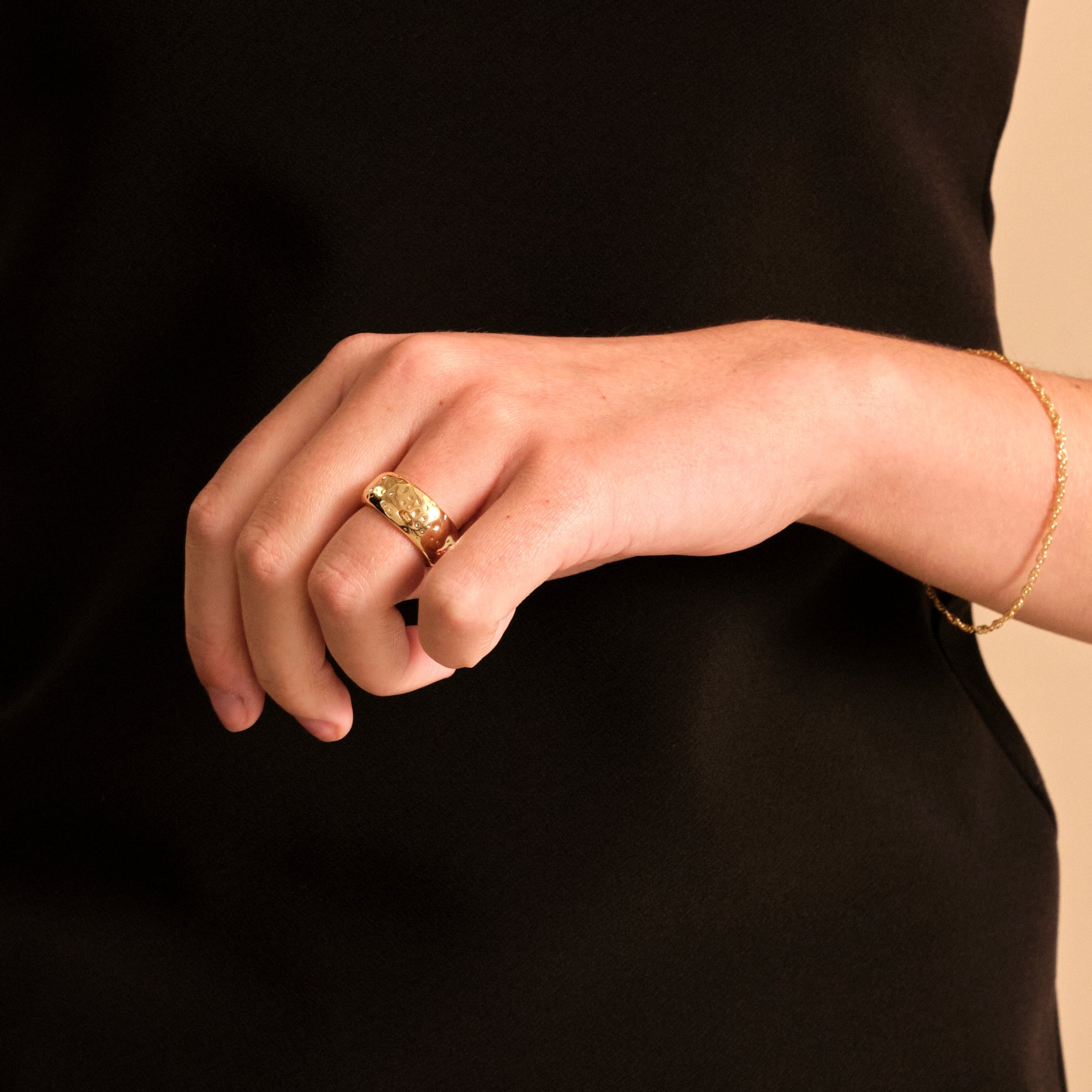 Karen Ring - 18 carat gold plated