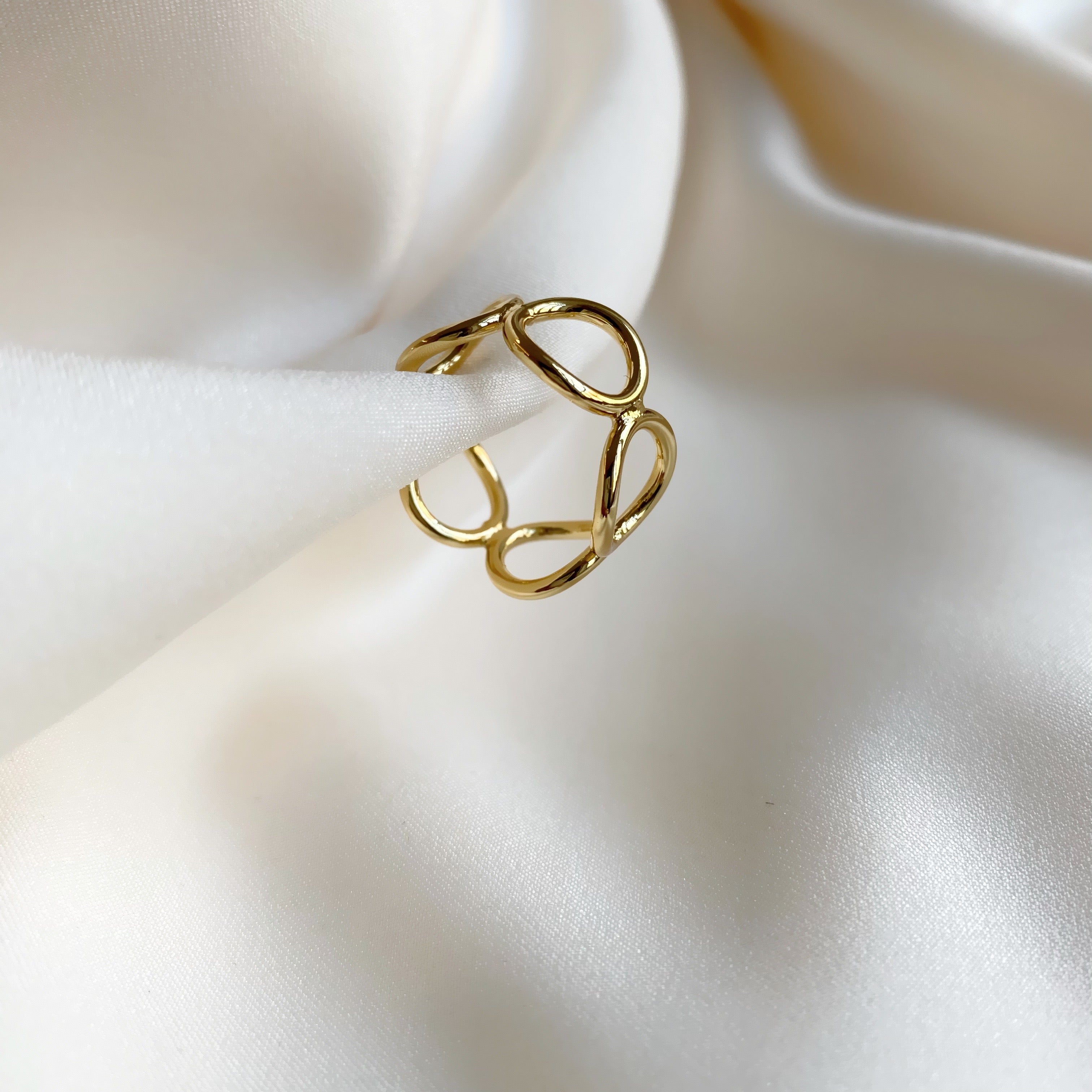 Ellen Ring - 18 carat gold plated