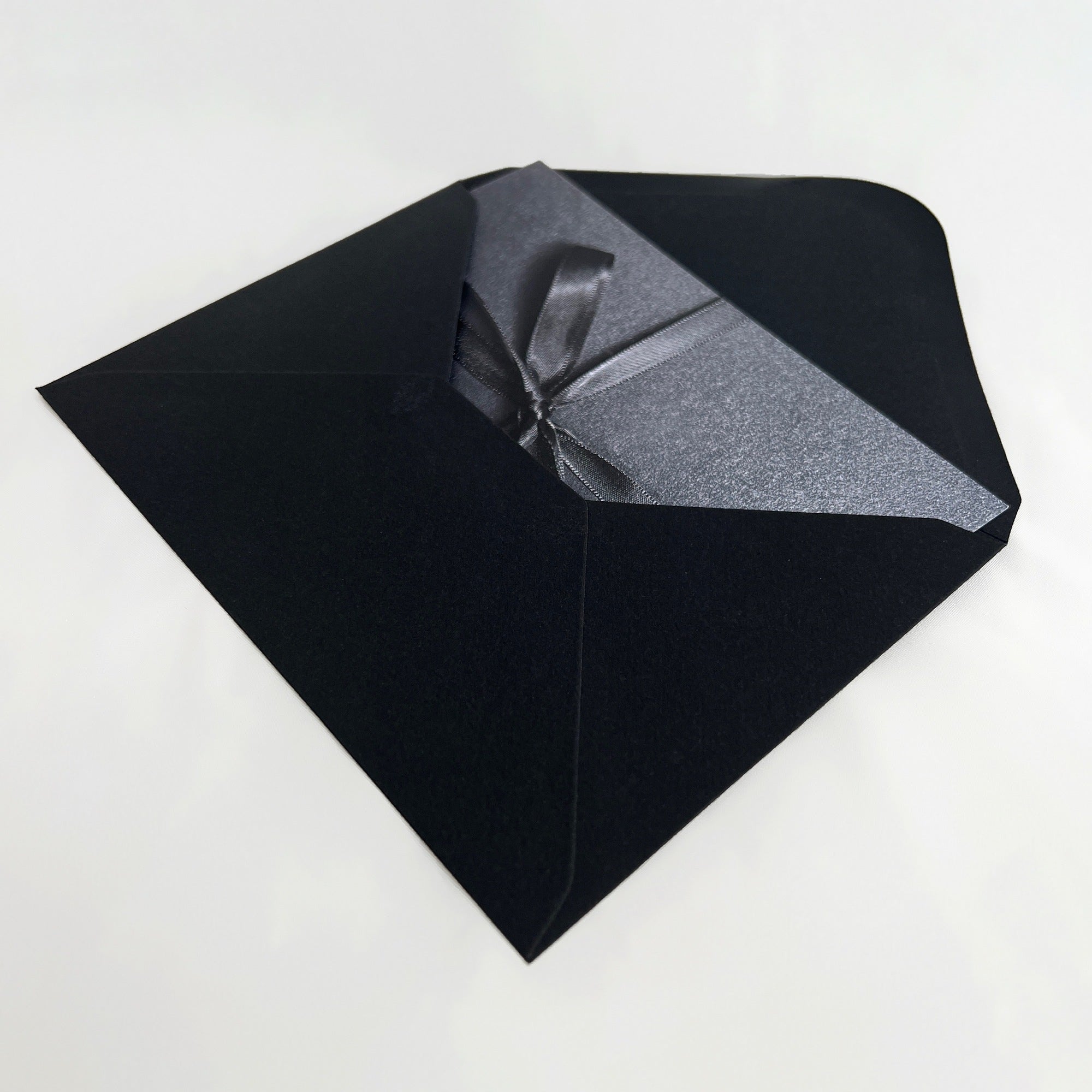 Greeting card with envelope - Black