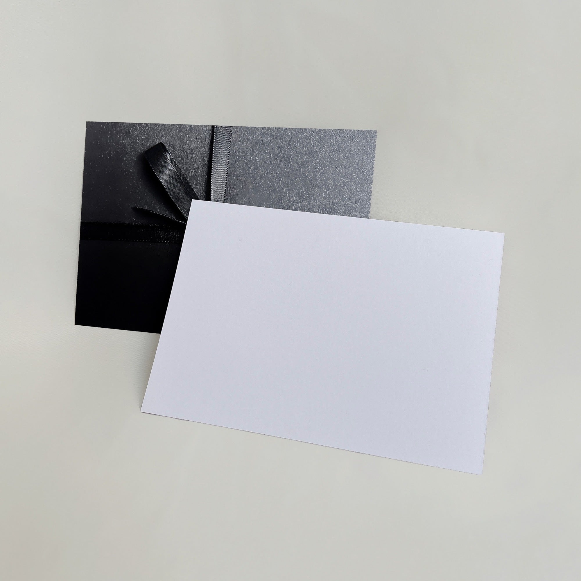 Greeting card with envelope - Black