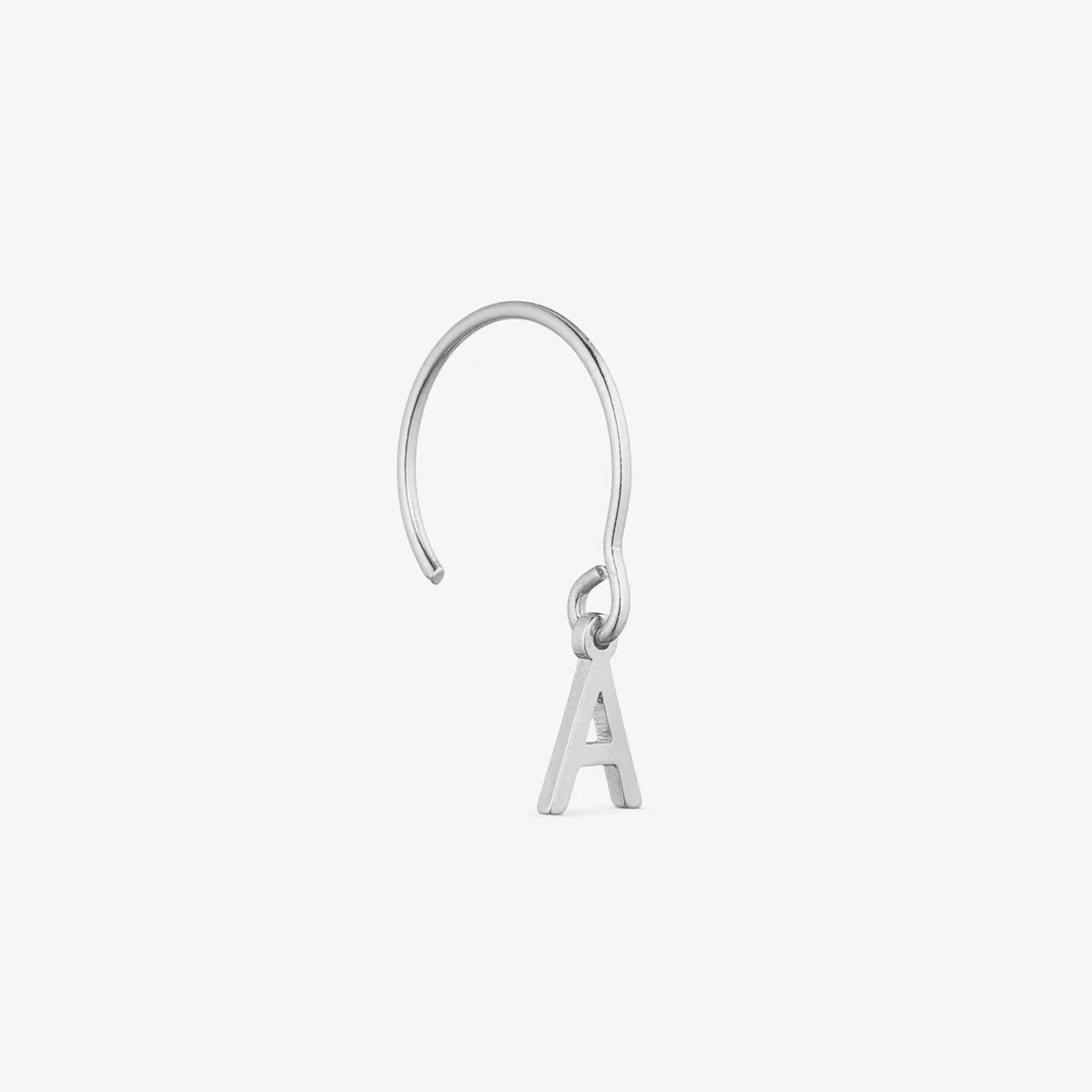 Letter Earring A-Z - Silver Plated