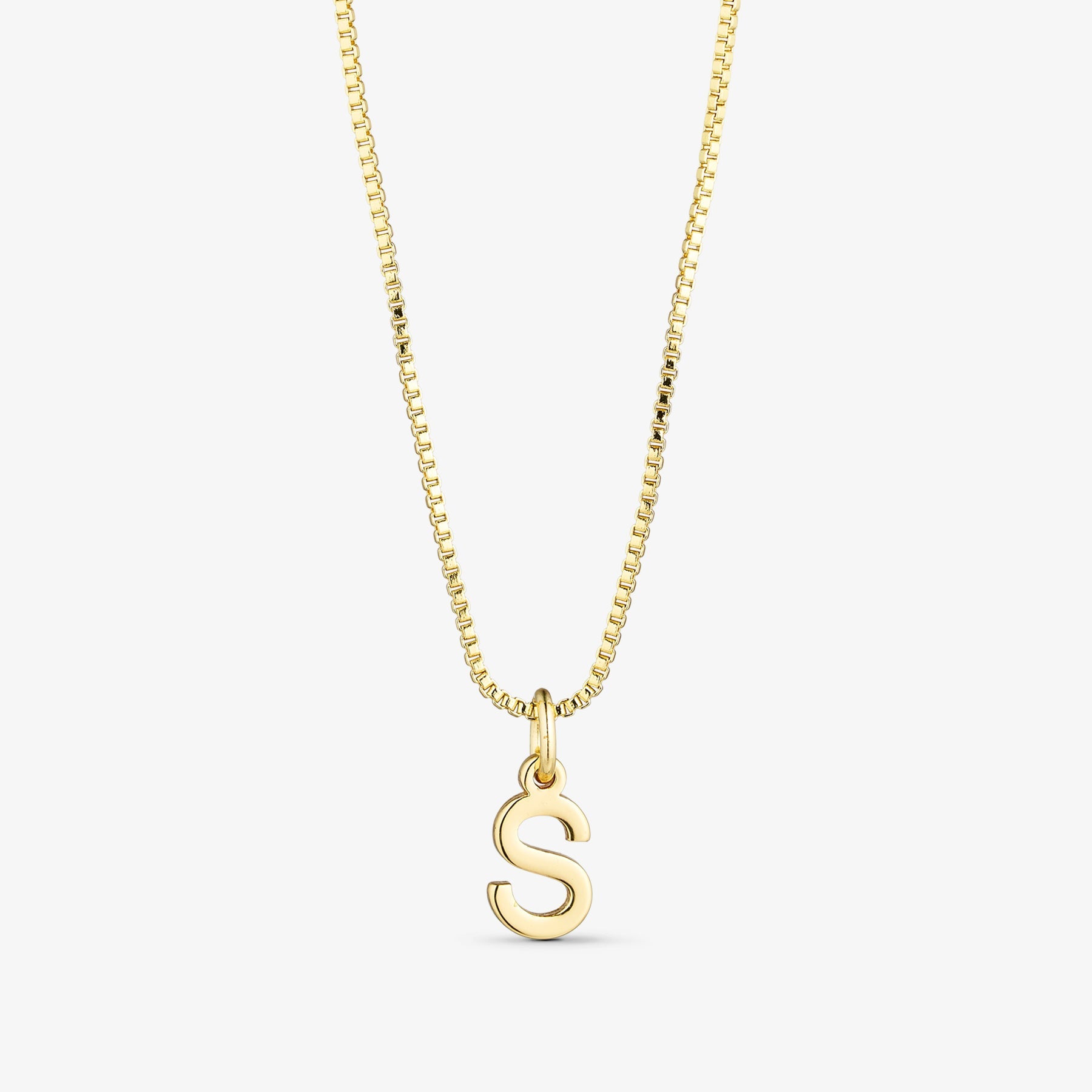 Letter Necklace A-Z - 18 carat gold plated