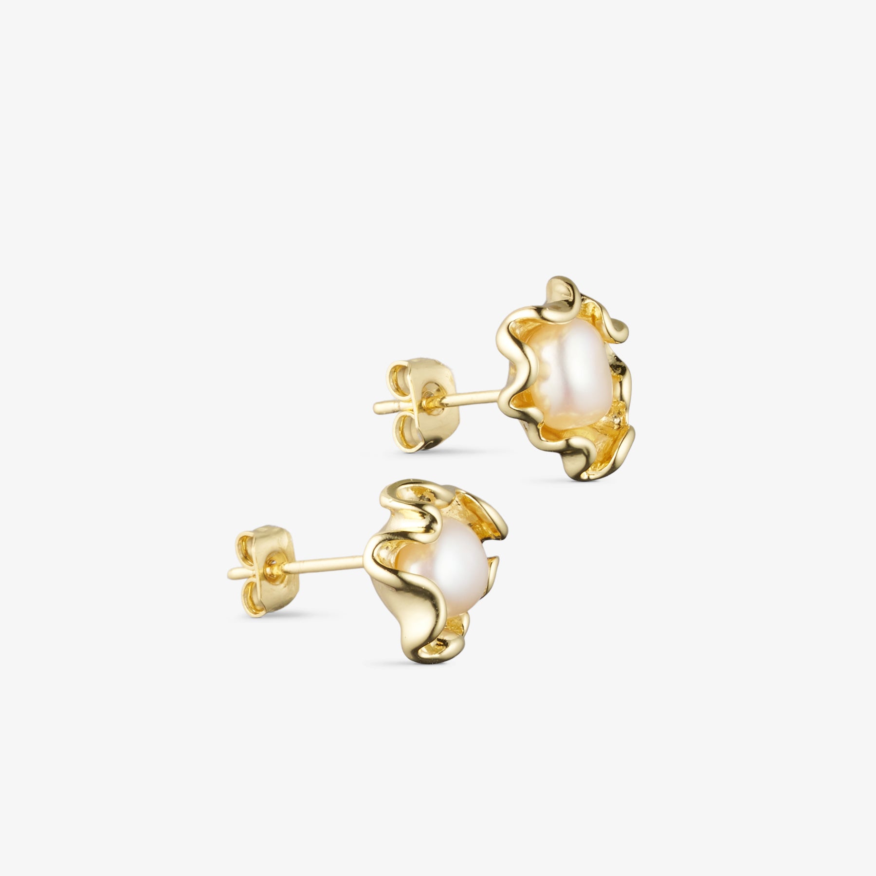 Iben Perle Earrings - 18 carat gold plated