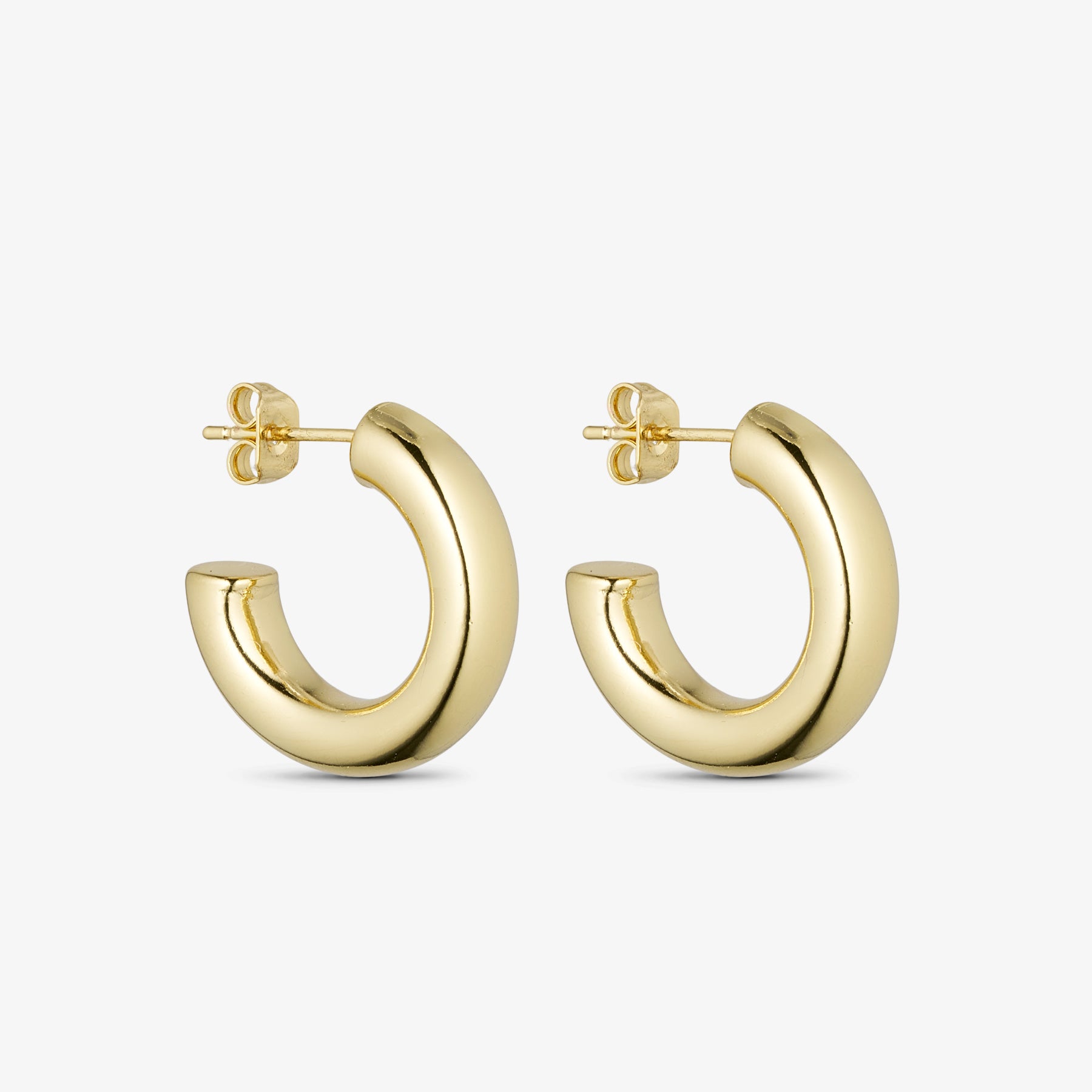 Zoe Hoop Earrings SMALL - 18 carat gold plated