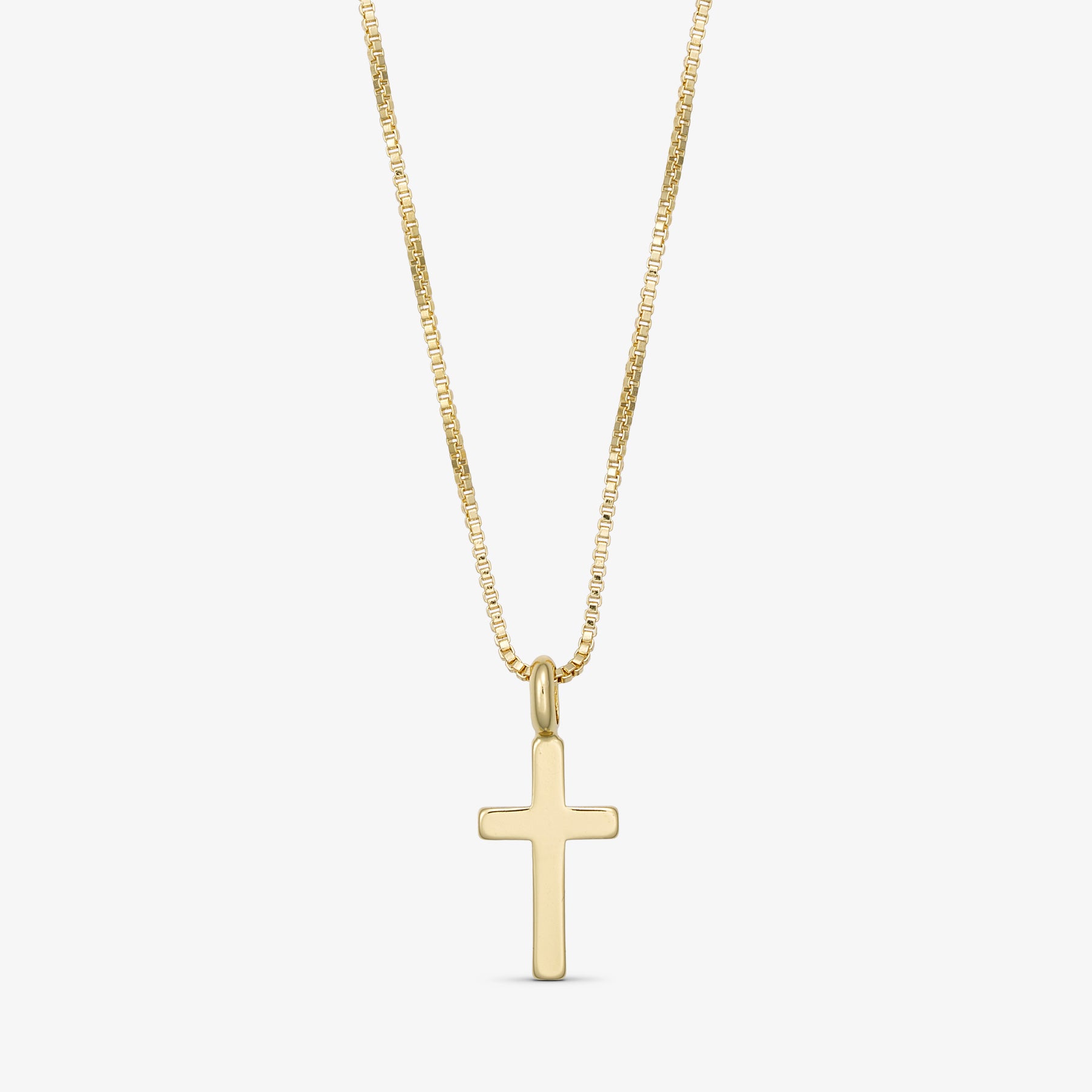 Gia Cross Necklace - 18 carat gold plated