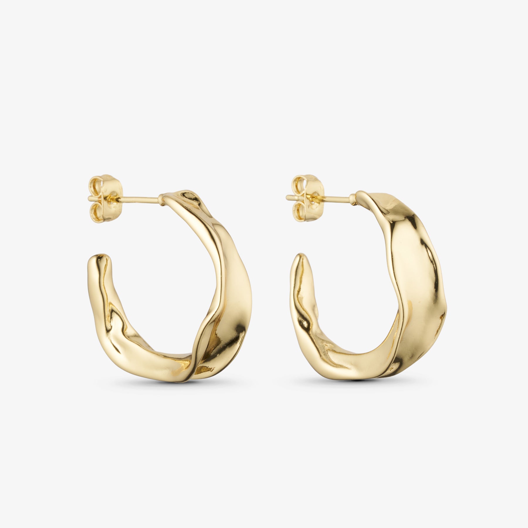 Ofelia Hoop Earrings - 18 carat gold plated