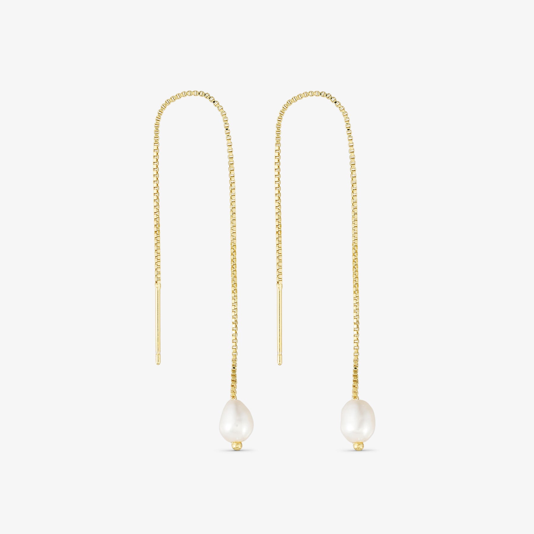 Gaia Chain Earrings - 18 carat gold plated