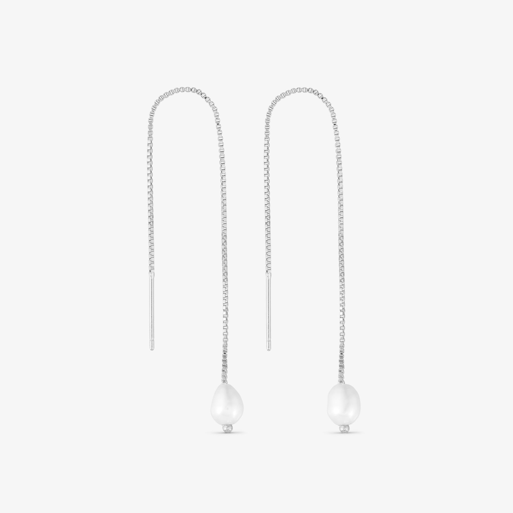 Gaia Chain Earrings - Silver Plated