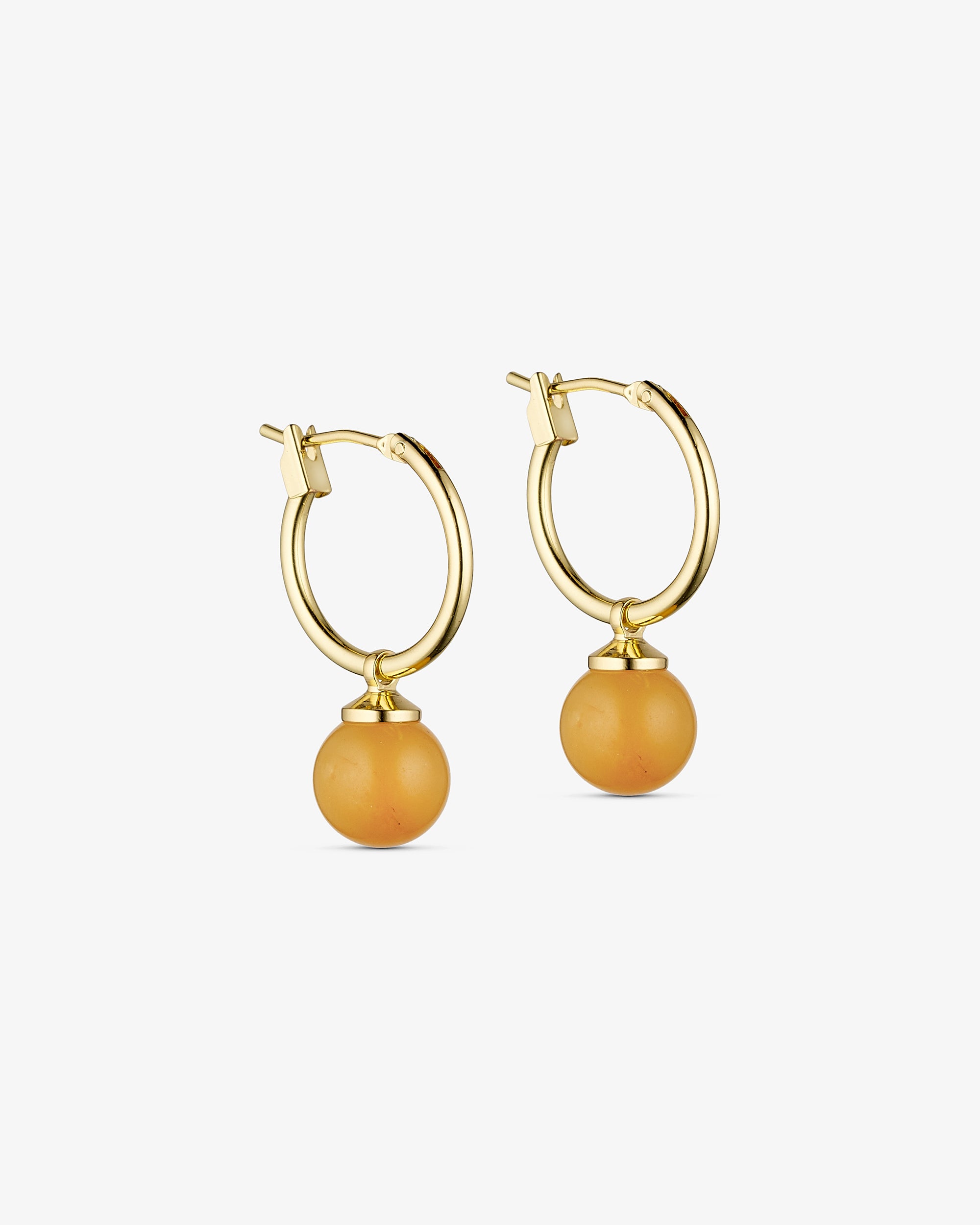 Aura Hoop Earrings - Earth Glow - 18 carat gold plated