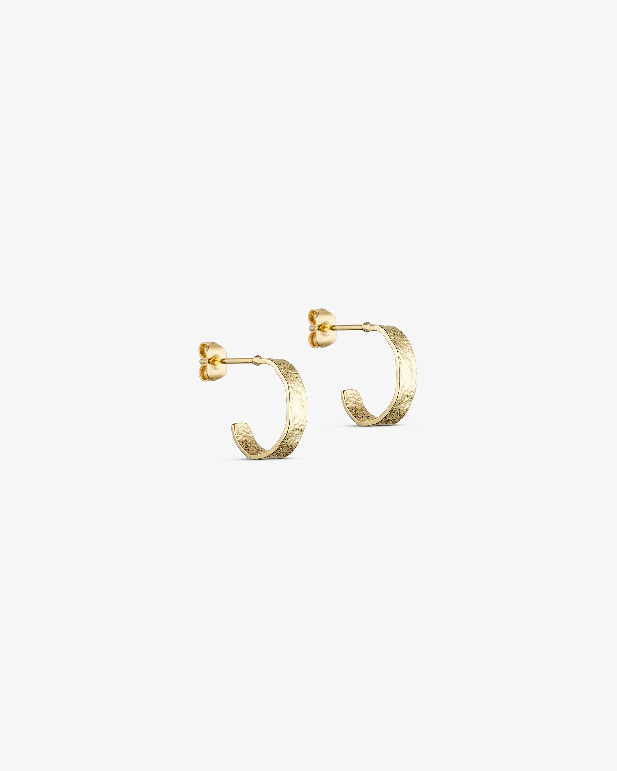 Dina Earrings Small Hoop - 18 carat gold plated