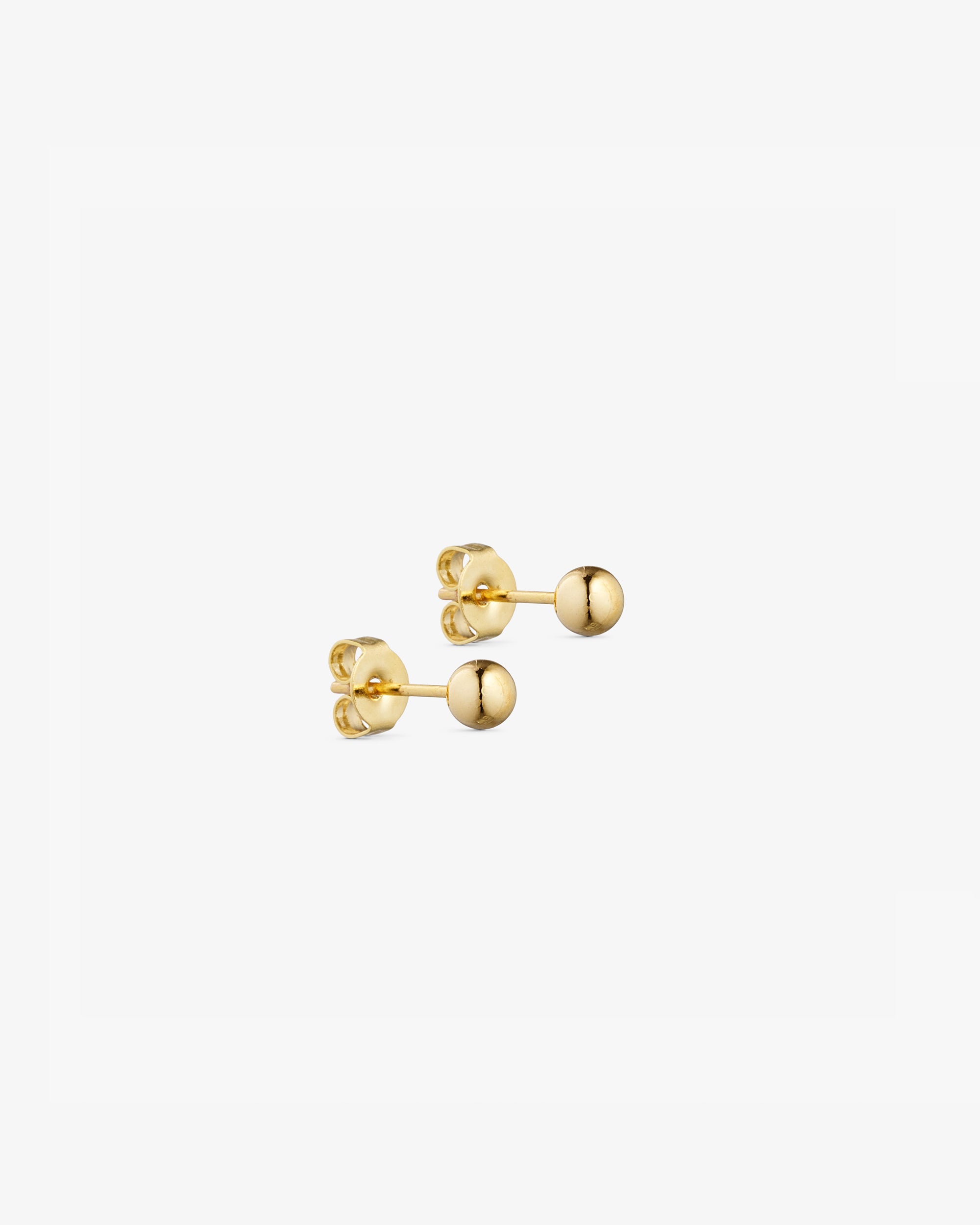 Eva Ear Studs Small - 18 carat gold plated