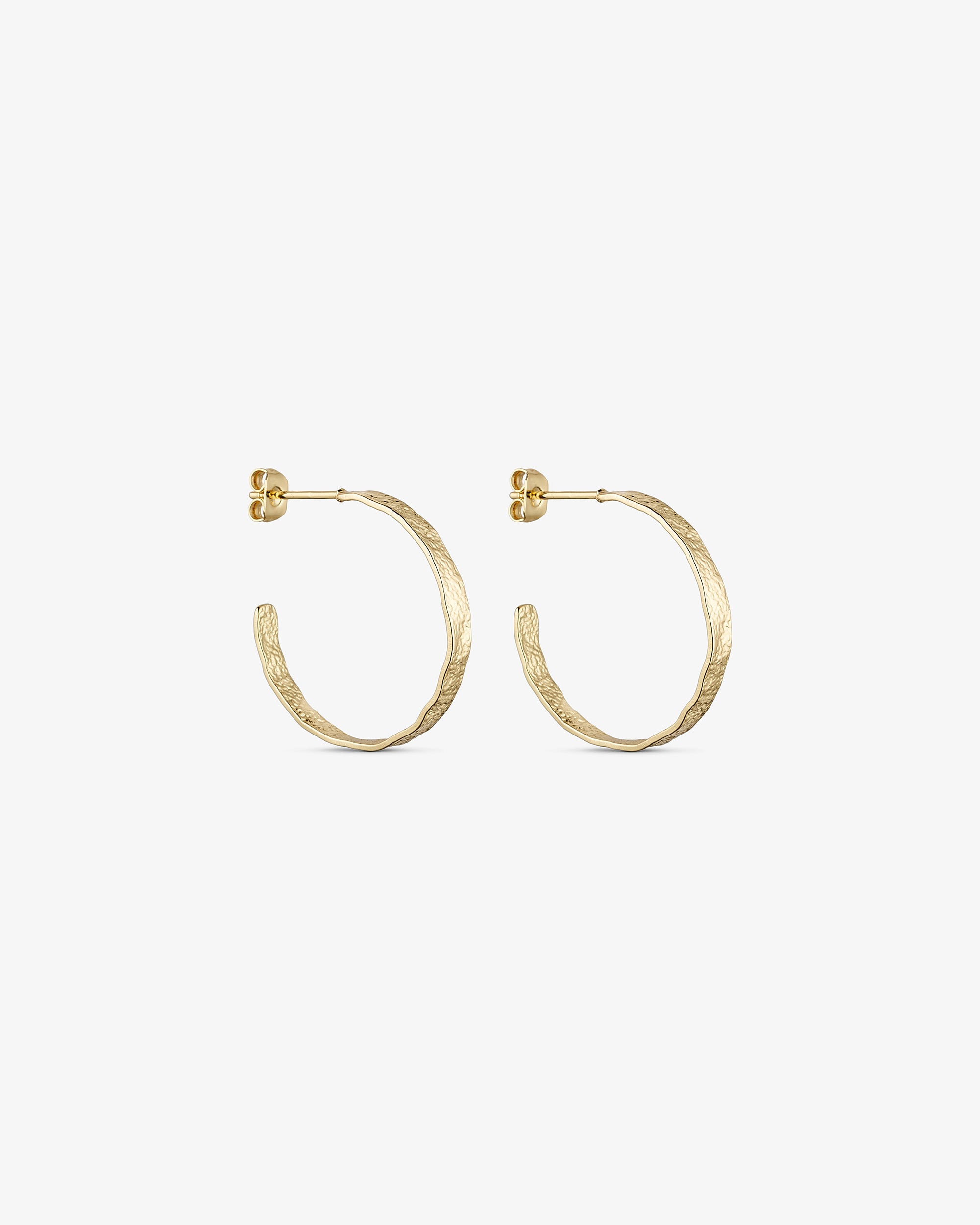 Dina Earrings Medium Hoop - 18 carat gold plated