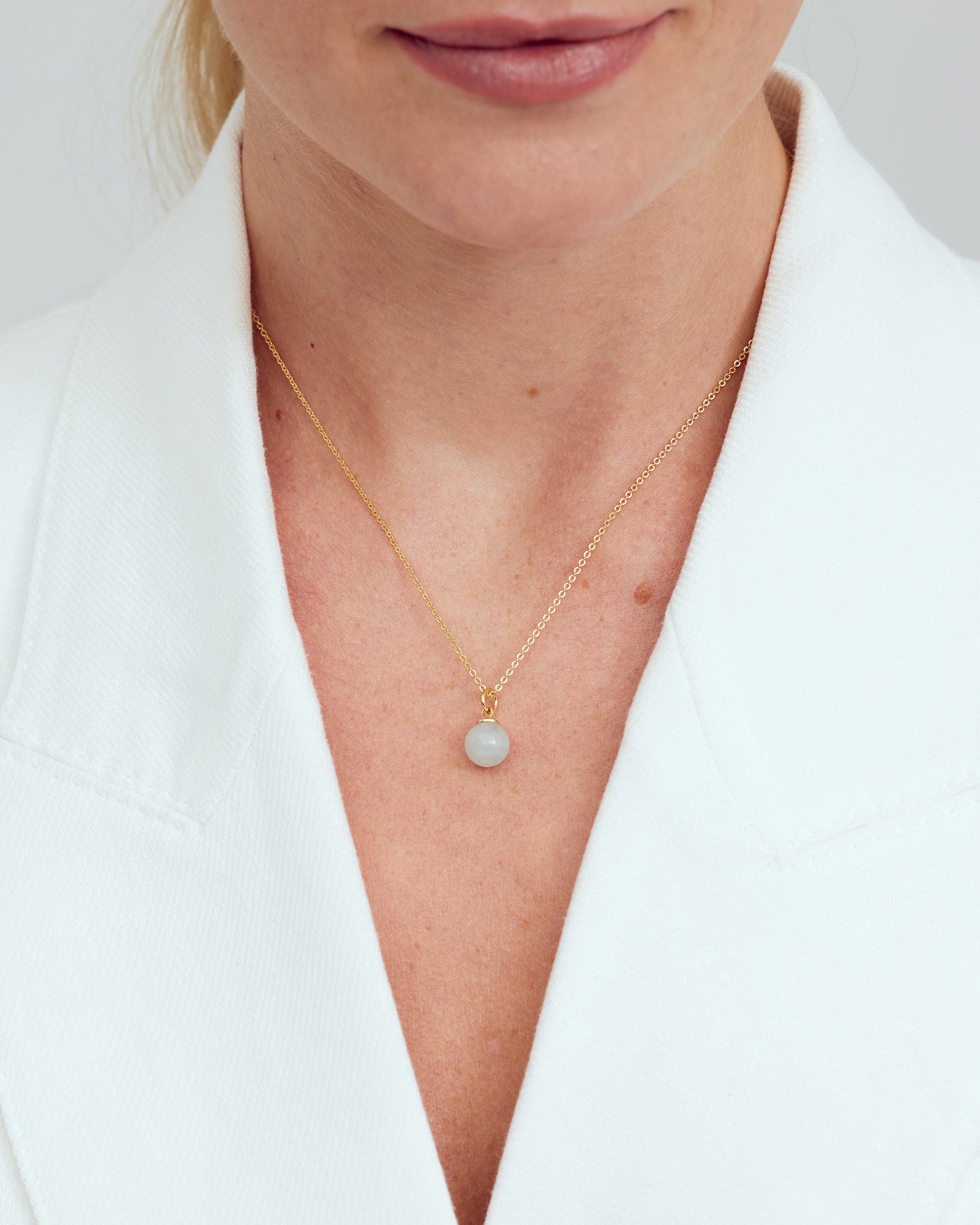 Aura Necklace - Sky Breeze - 18 carat gold plated