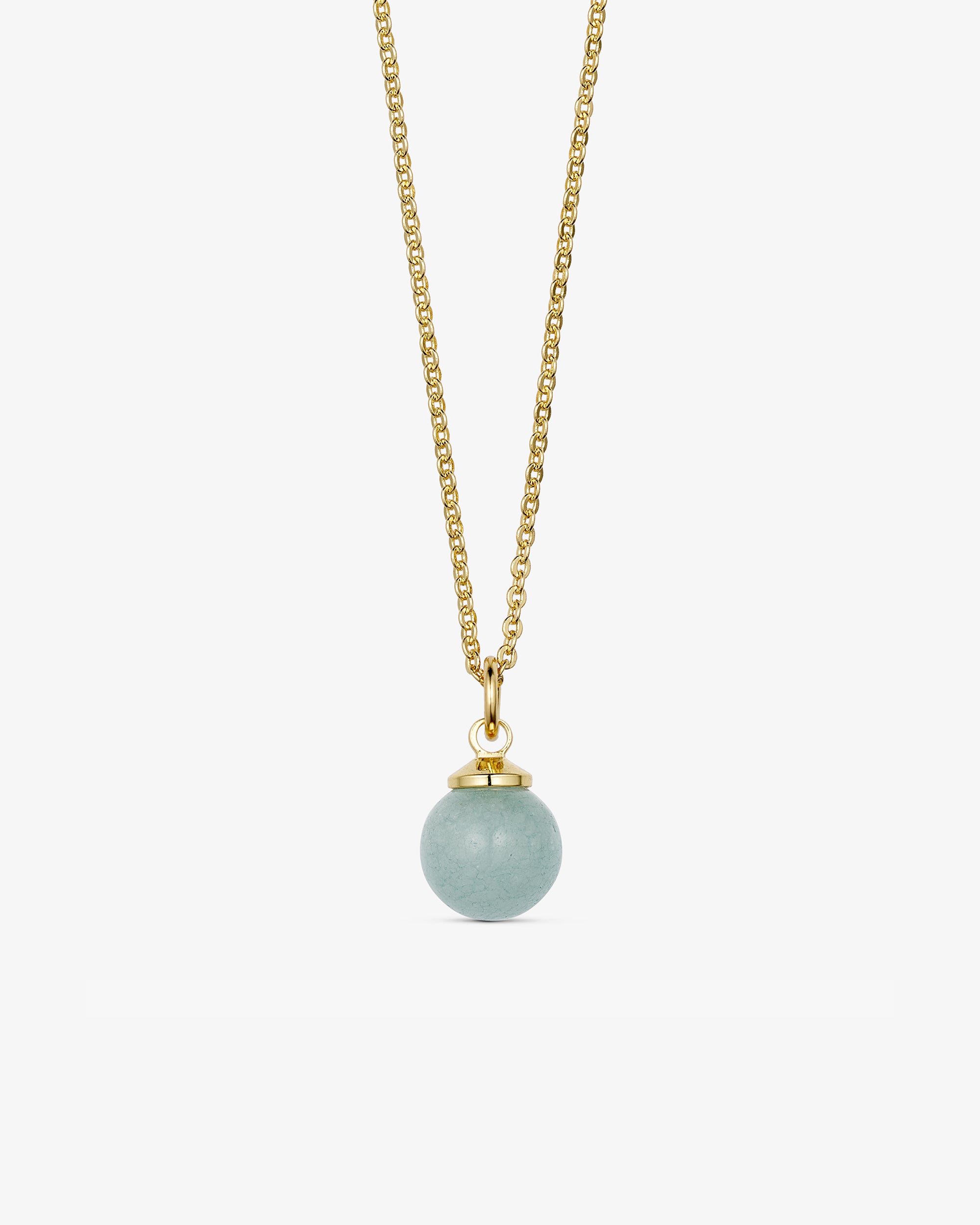 Aura Necklace - Sky Breeze - 18 carat gold plated