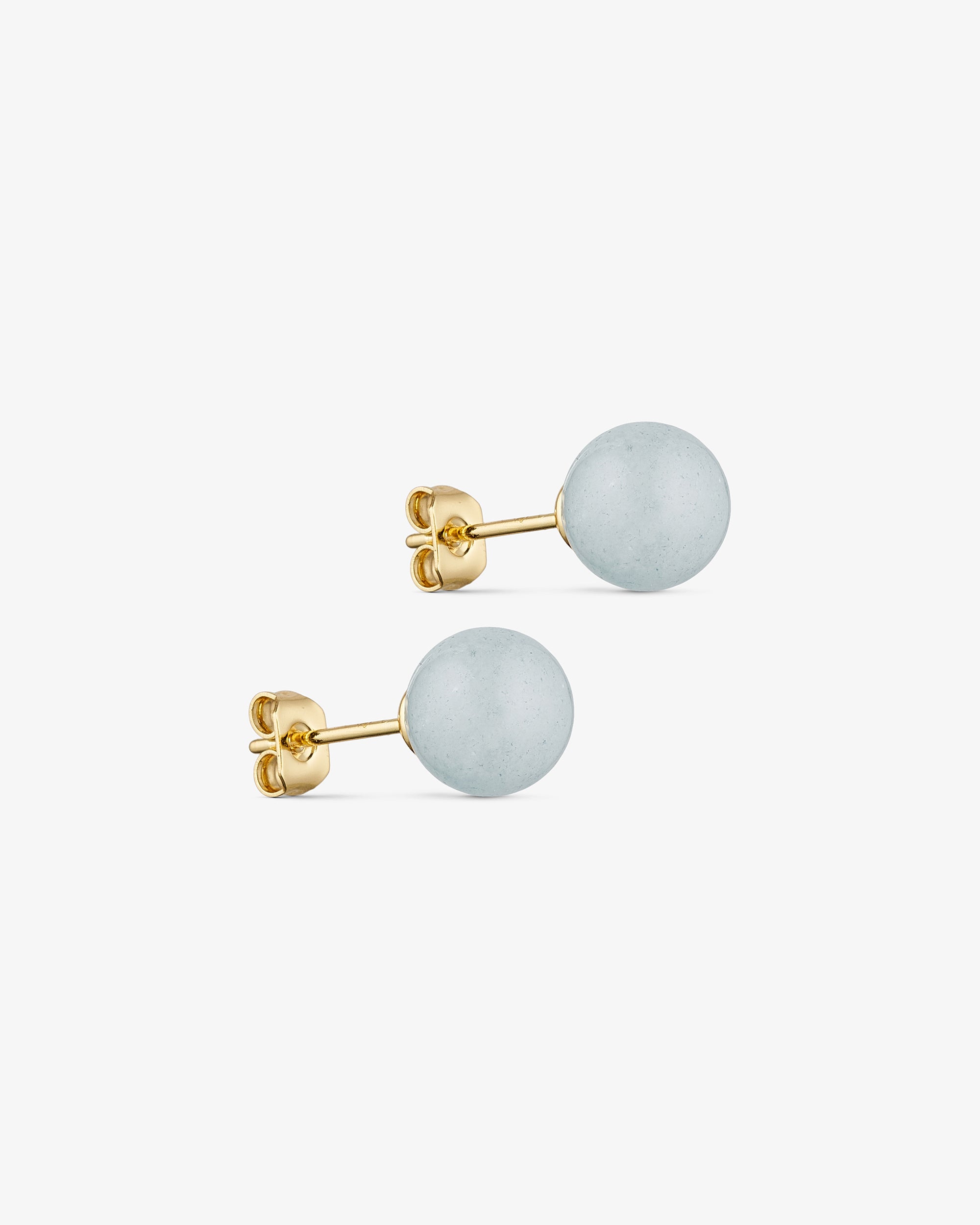 Aura Stud Earrings - Sky Breeze - 18 carat gold plated
