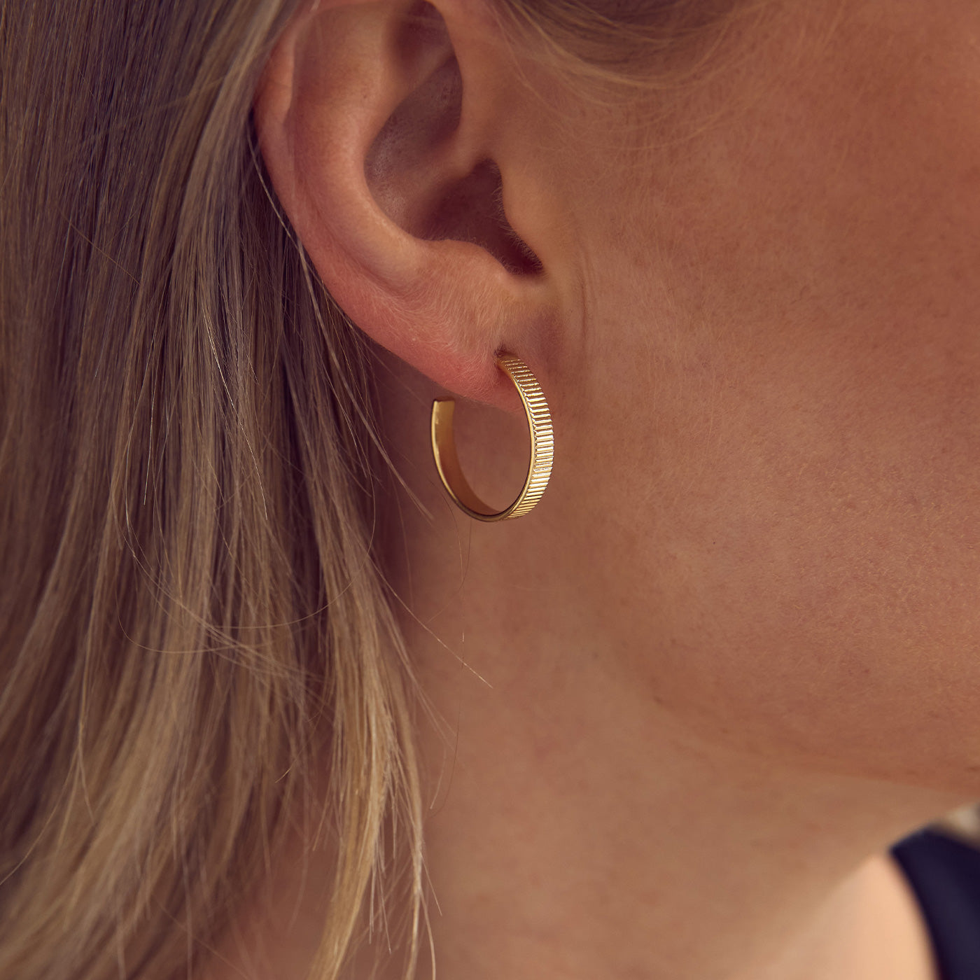 Josefine Hoop Earrings - 18 carat gold plated