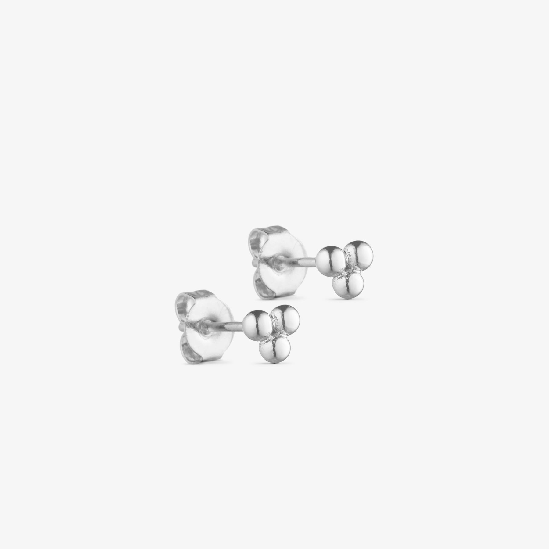 London Stud Earrings - Silver Plated