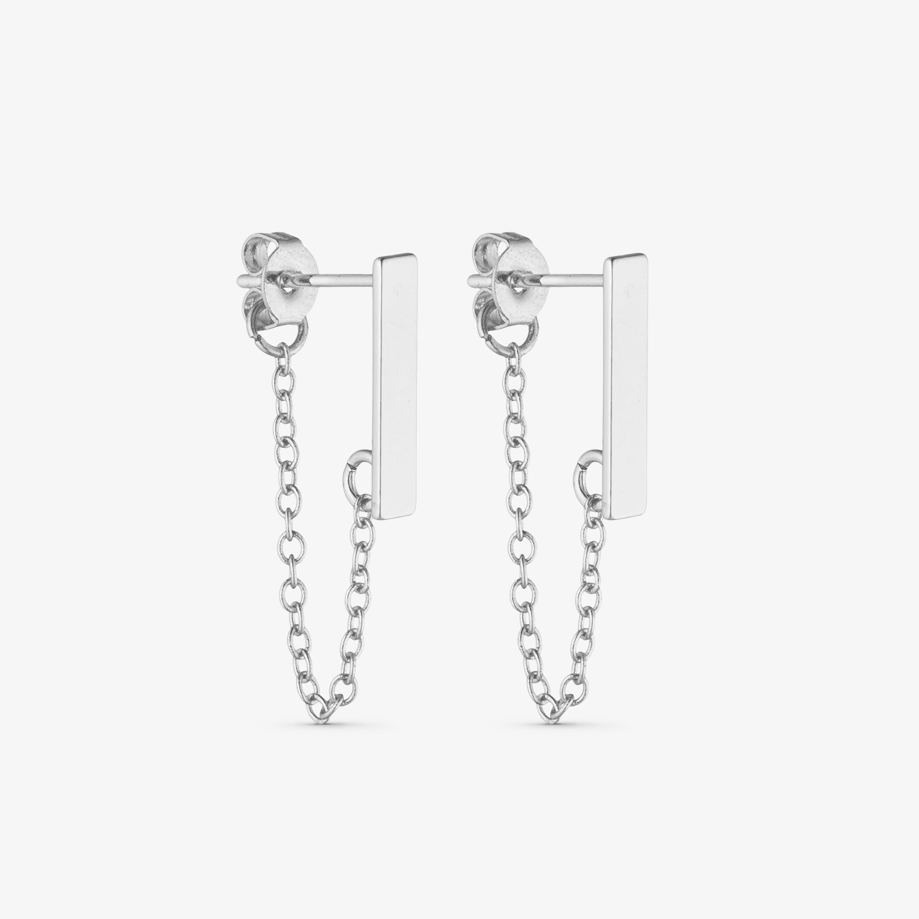 Louie Earrings - Silver Plated