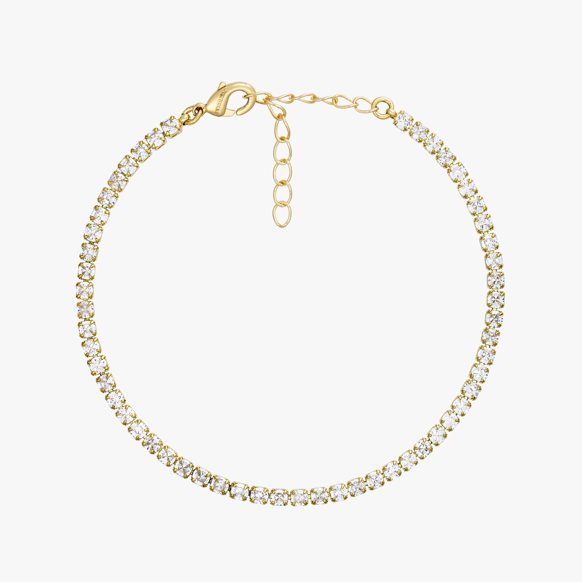 Mille Bracelet - Zirconia - 18 carat gold plated