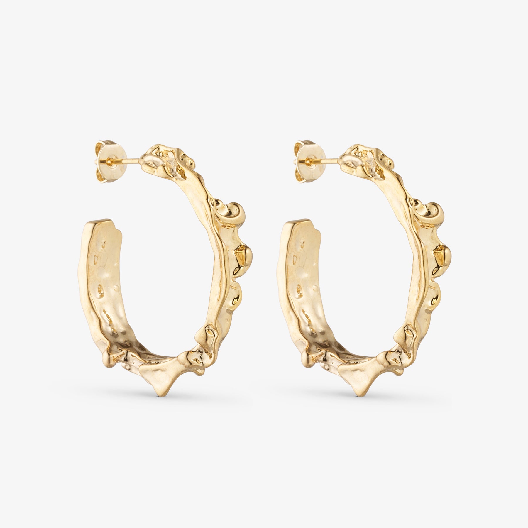 Noelle Earrings LARGE - 18 carat gold plated