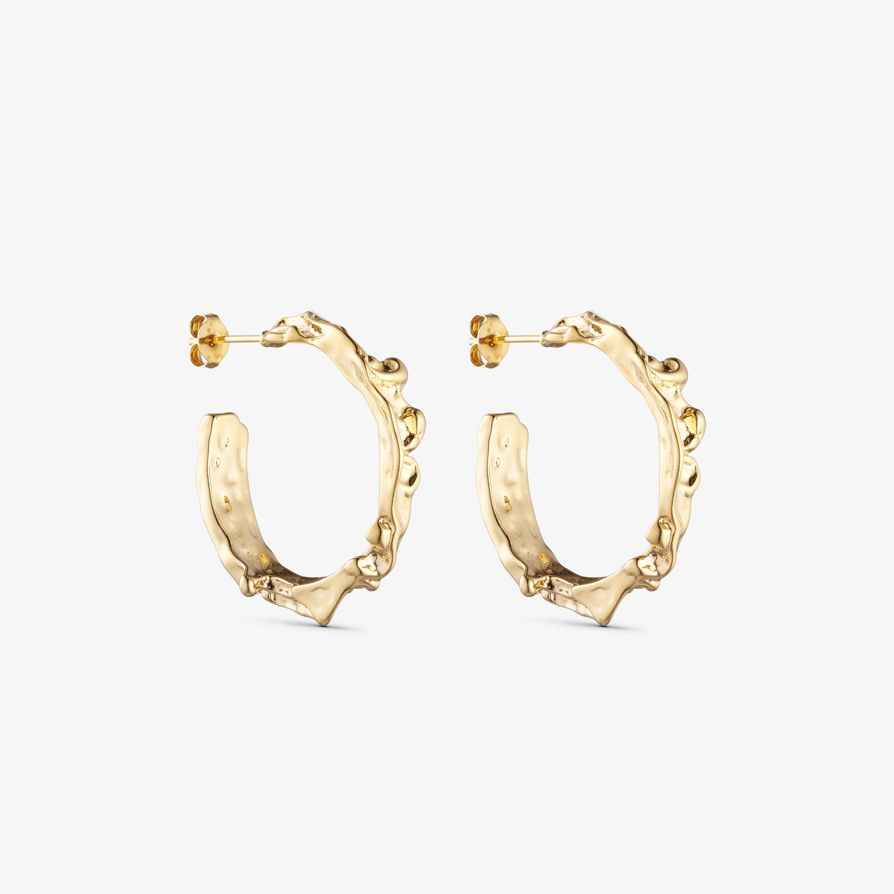 Noelle Earrings SMALL - 18 carat gold-plated