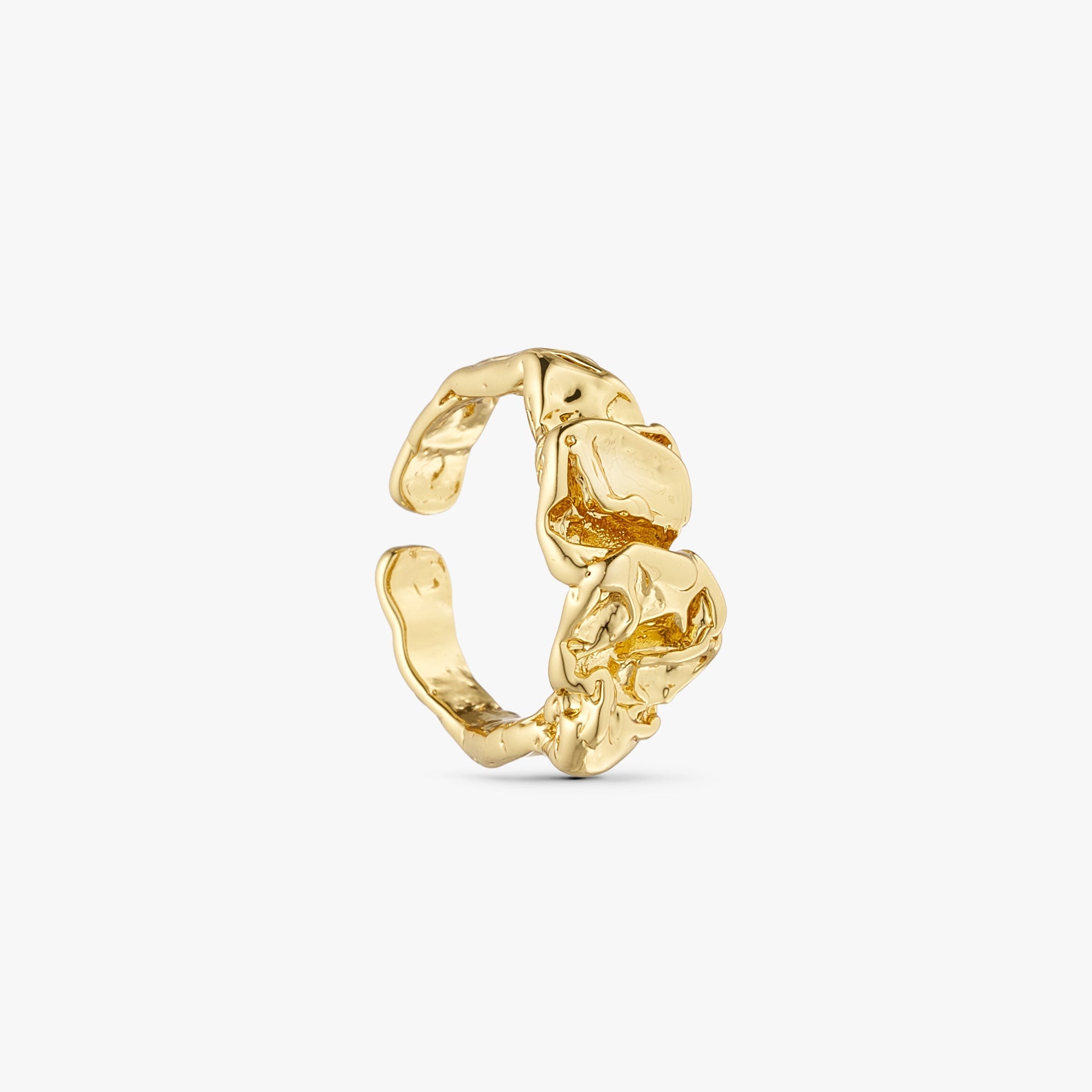 Noelle Ring Large - 18 carat gold plated