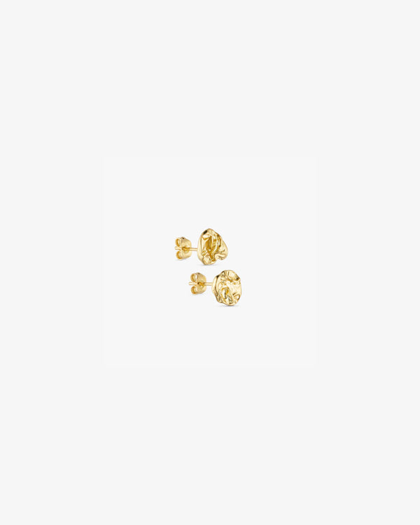Noelle Stud Earrings Small - 18 carat gold plated
