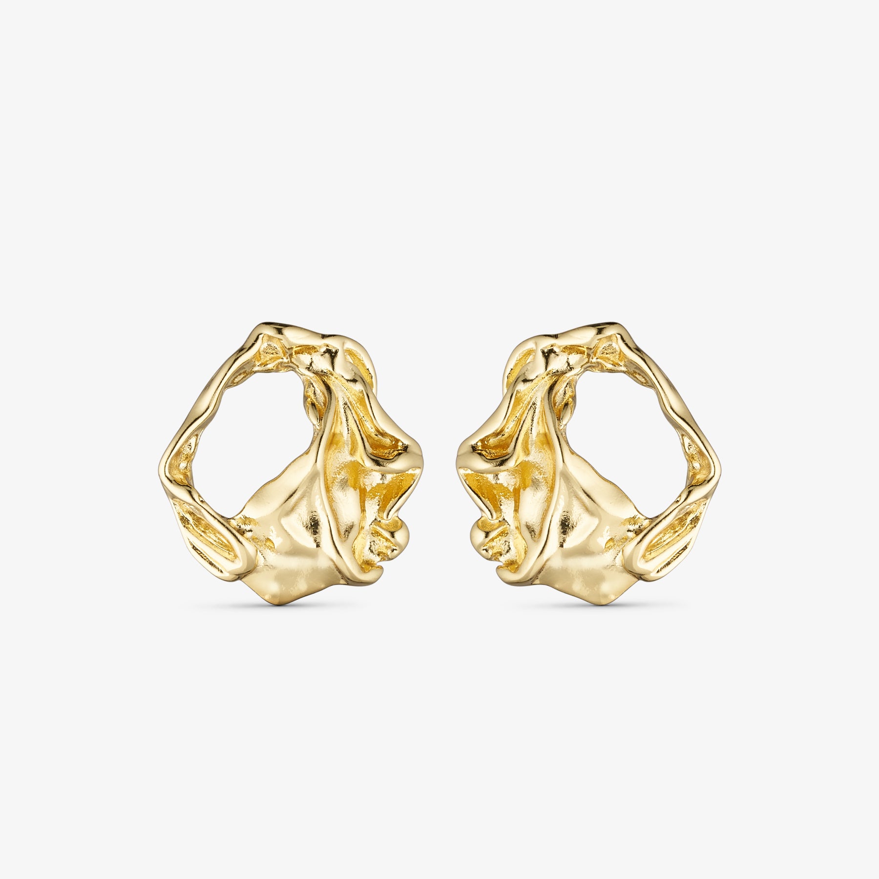 Paulette Earrings - 18 carat gold plated