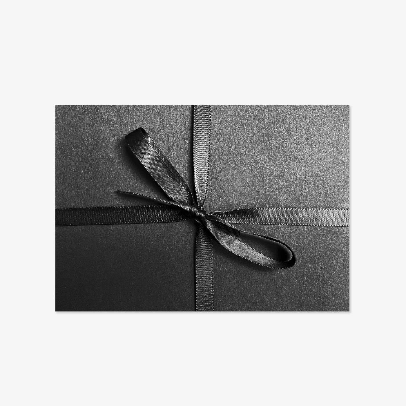 Greeting card with envelope - Black