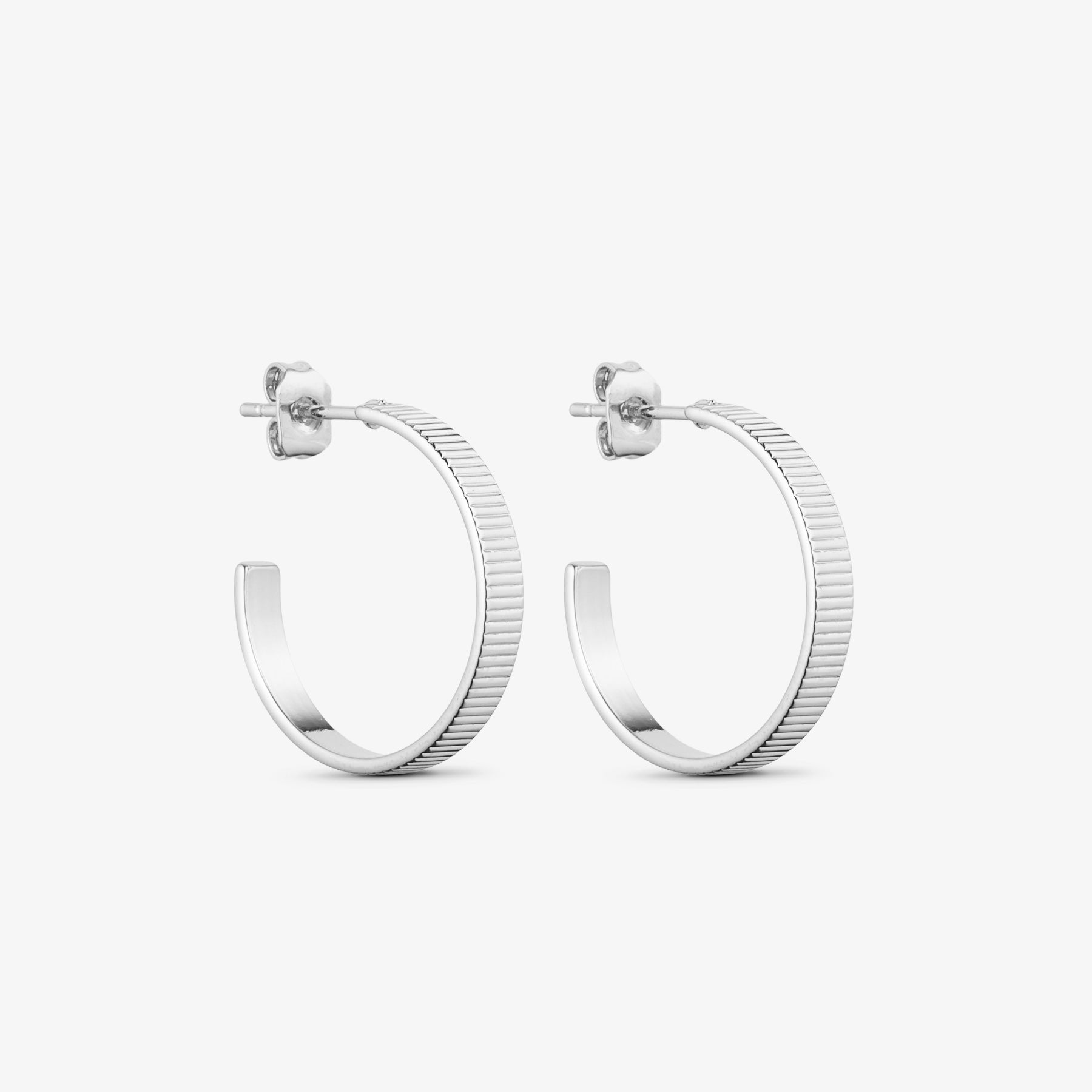 Josefine Hoop Earrings - Silver Plated