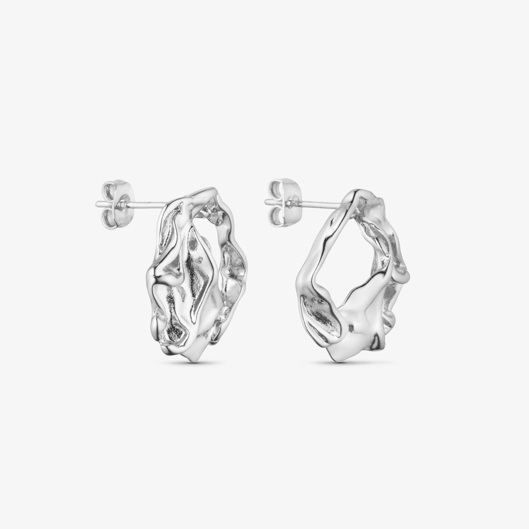 Paulette Earrings - Silver Plated