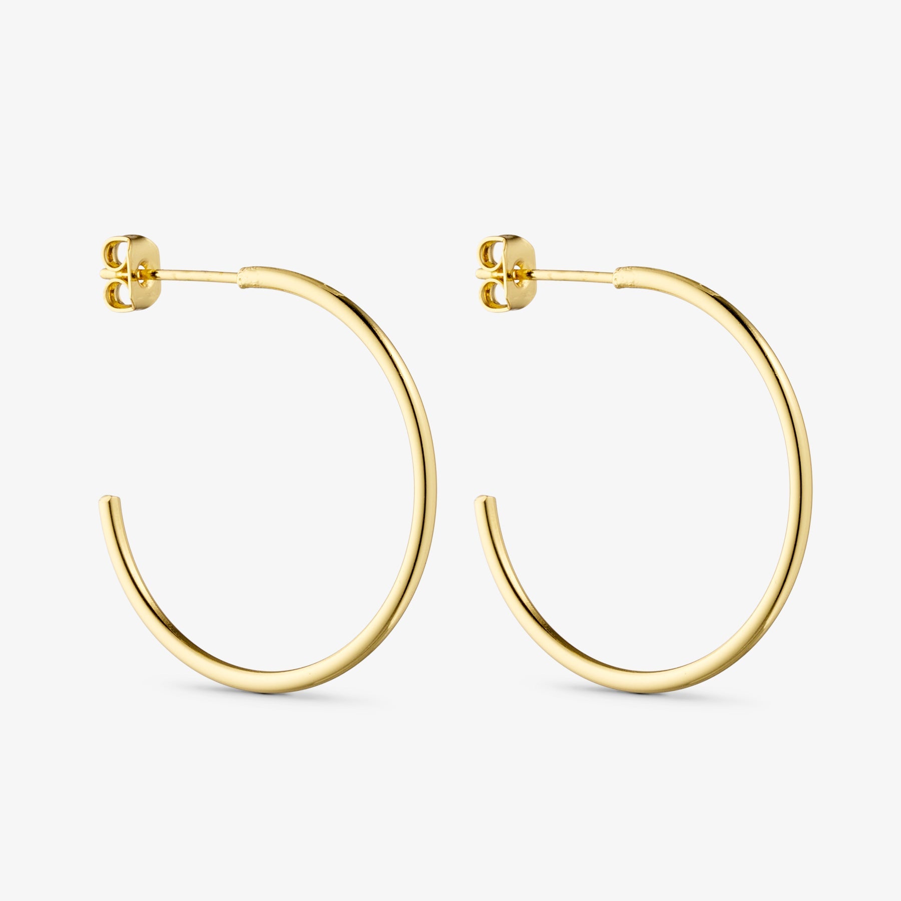 Saga Earrings Large - 18 carat gold plated