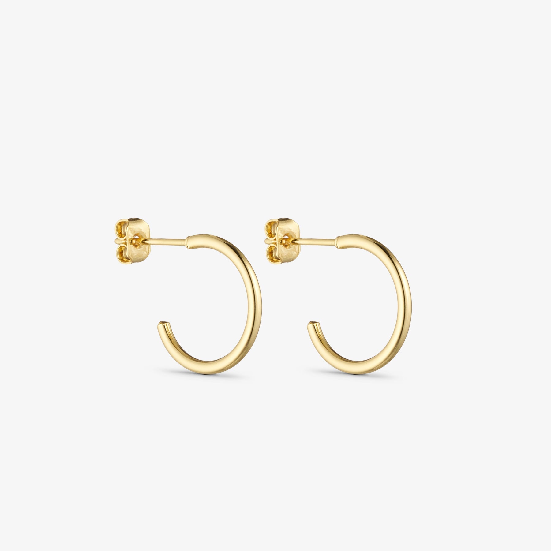 Saga Earrings SMALL - 18 carat gold plated