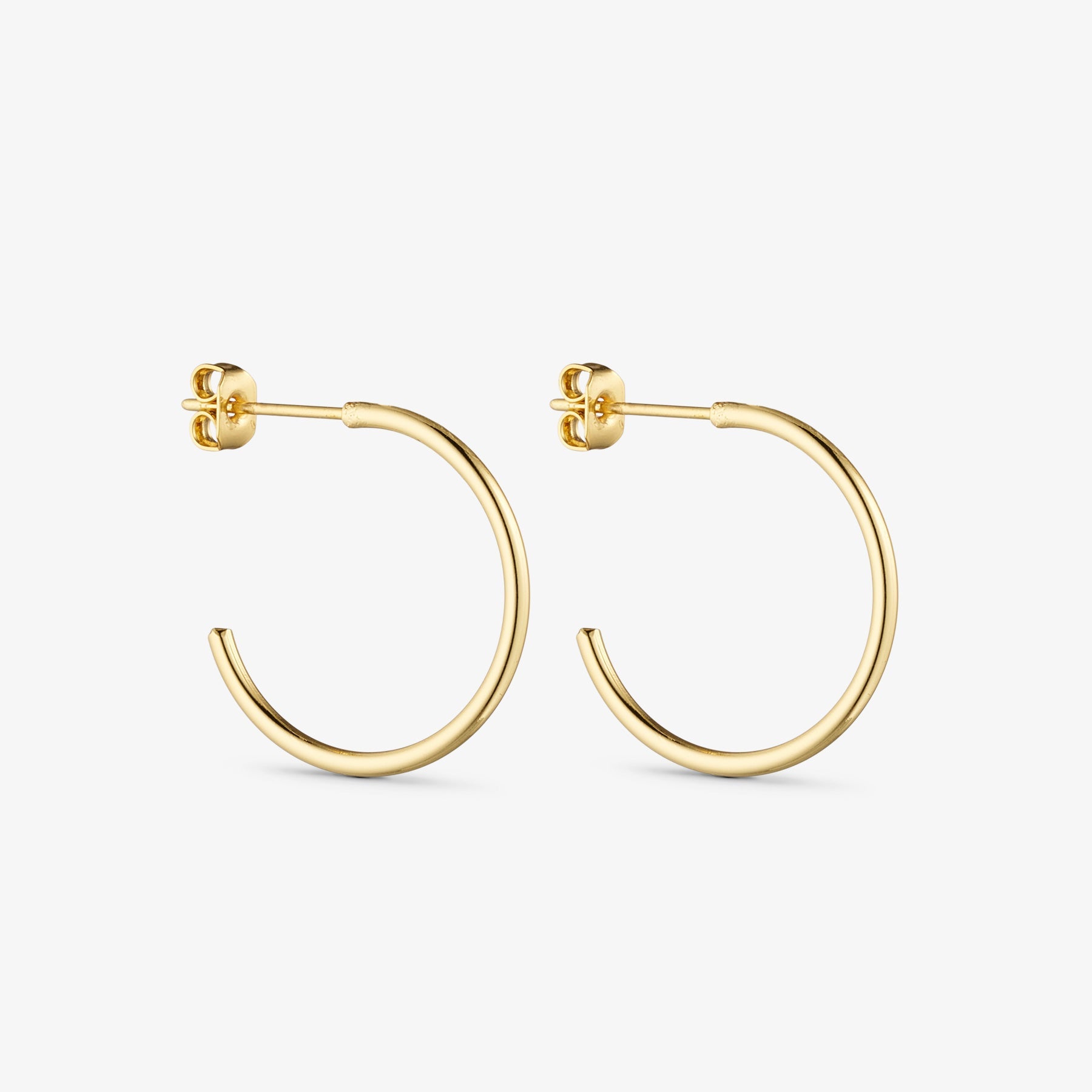 Saga Earrings Medium - 18 carat gold plated