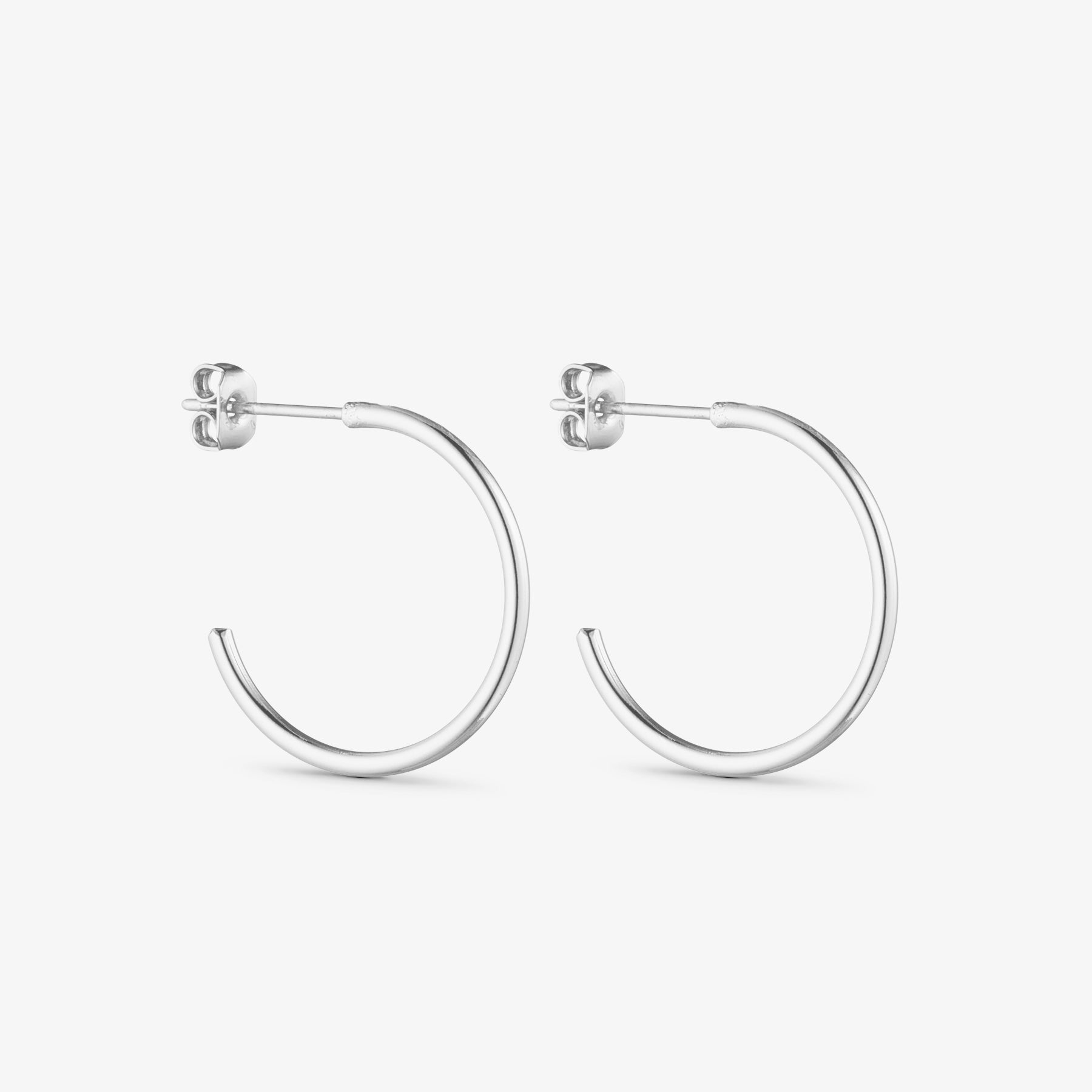 Saga Earrings Medium - Silver plated